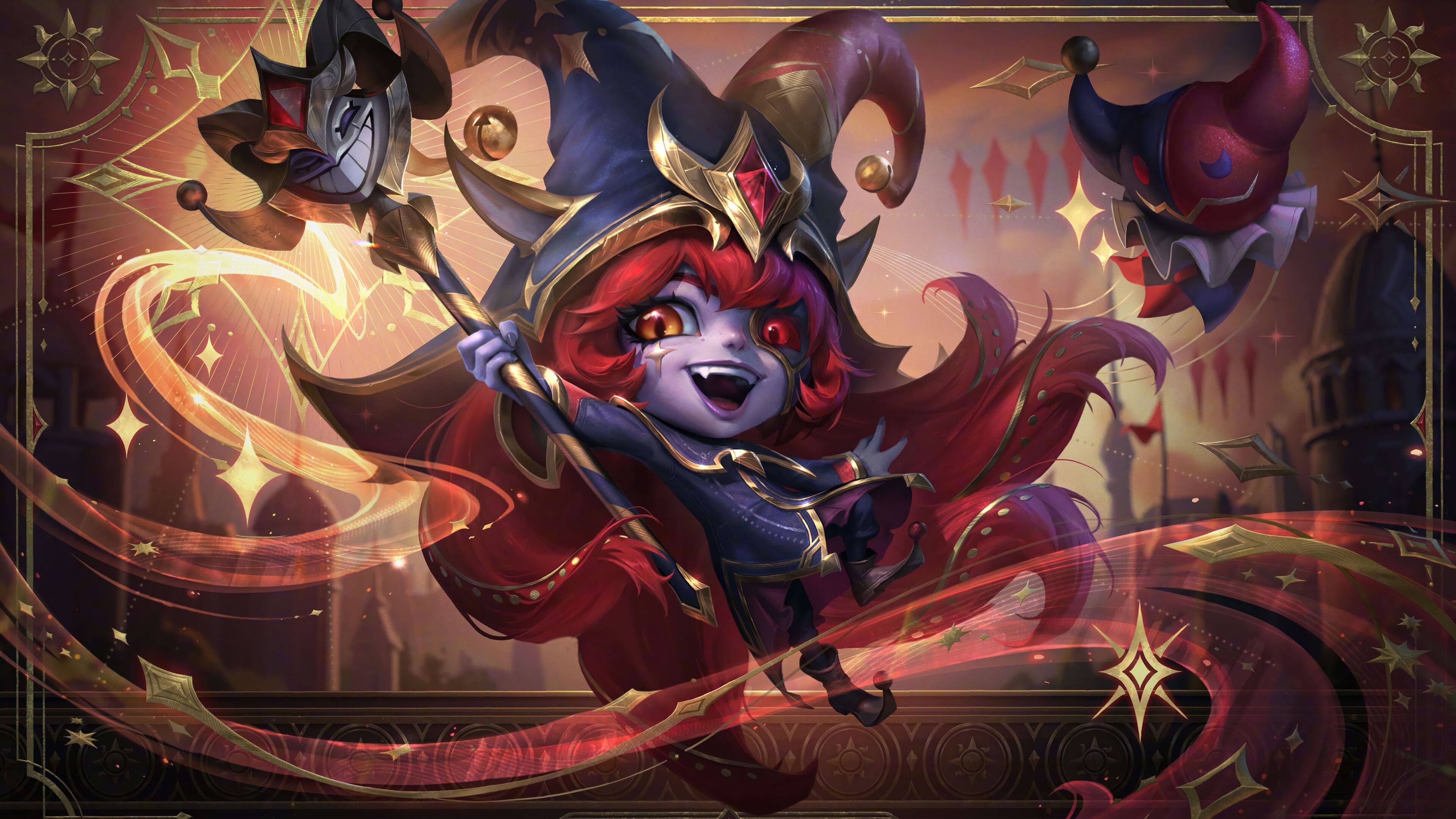 Arcana Lulu League of Legends Splash Art 4K HD Wallpaper