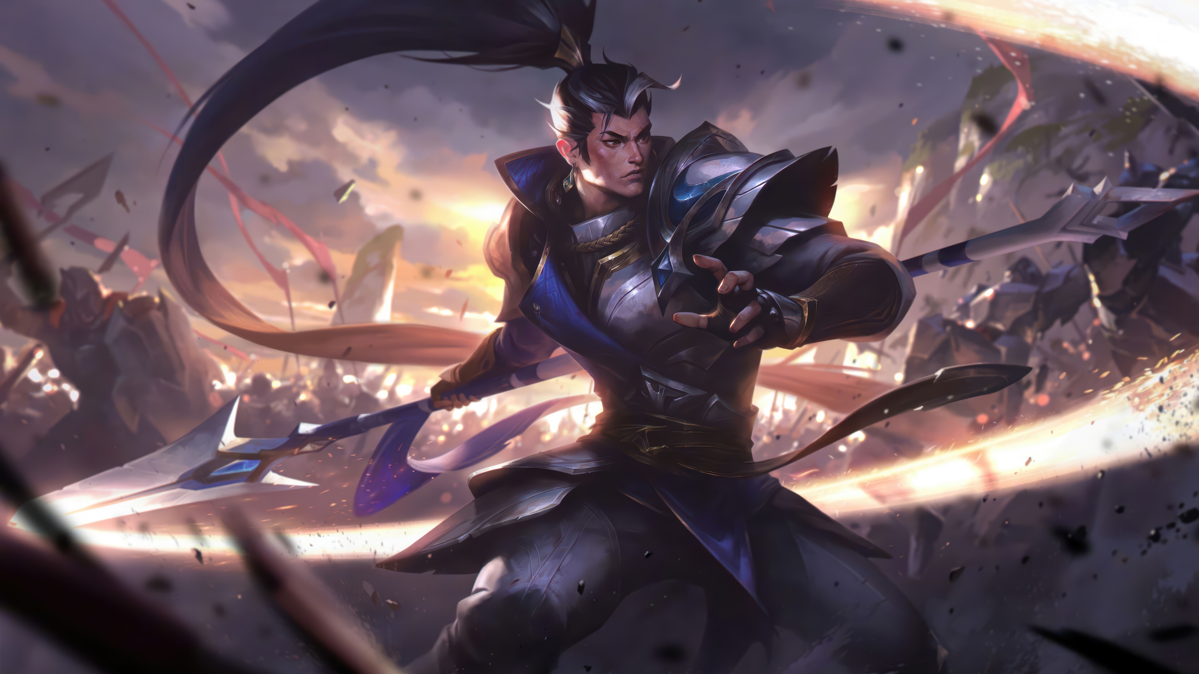 Xin Zhao in League of Legends Splash Art 4K HD Wallpaper