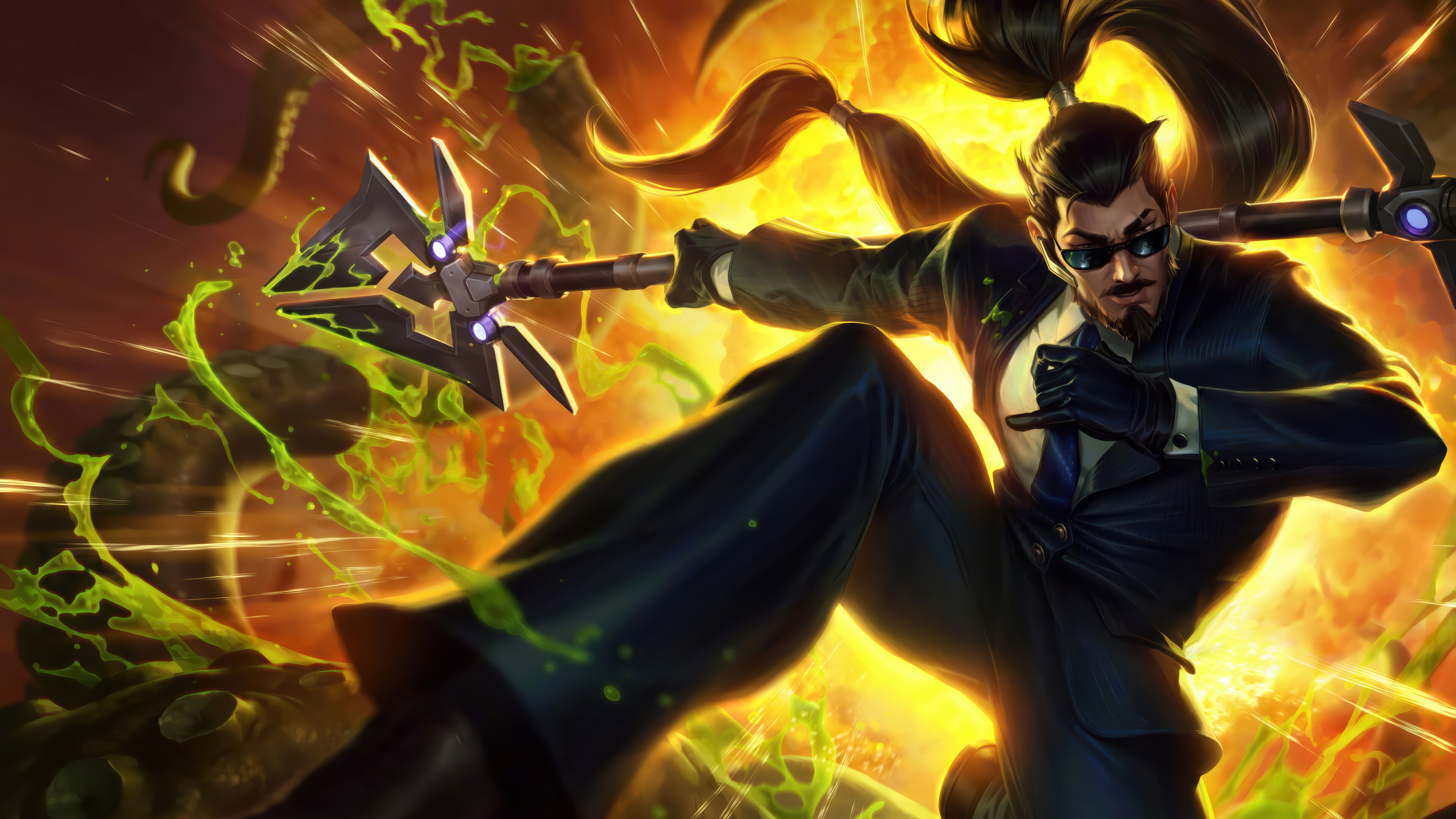 Secret Agent Xin Zhao in League of Legends 4K HD Wallpaper
