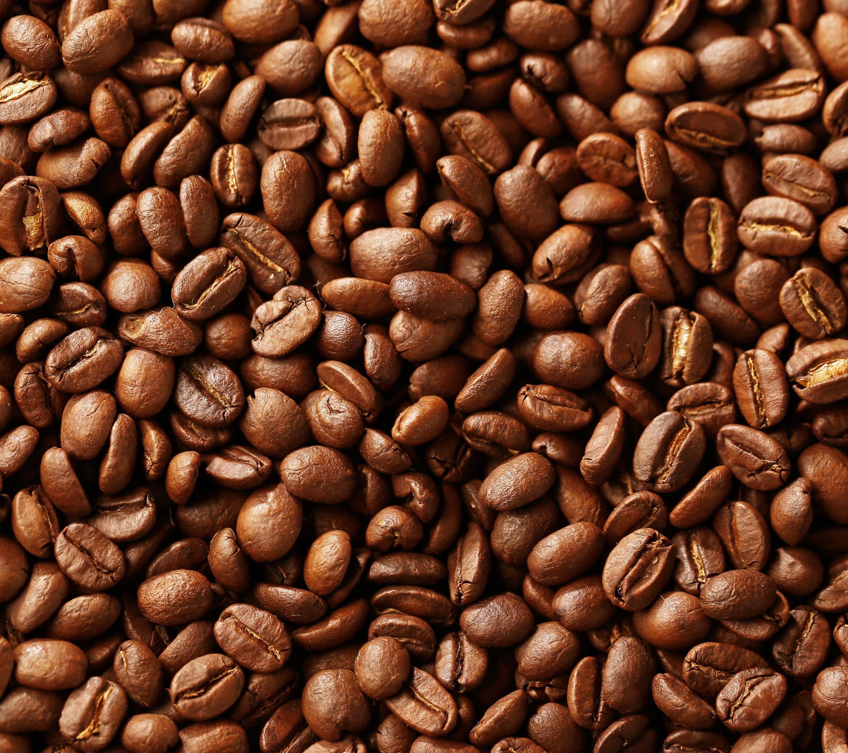 Close-up of roasted coffee beans HD Wallpaper