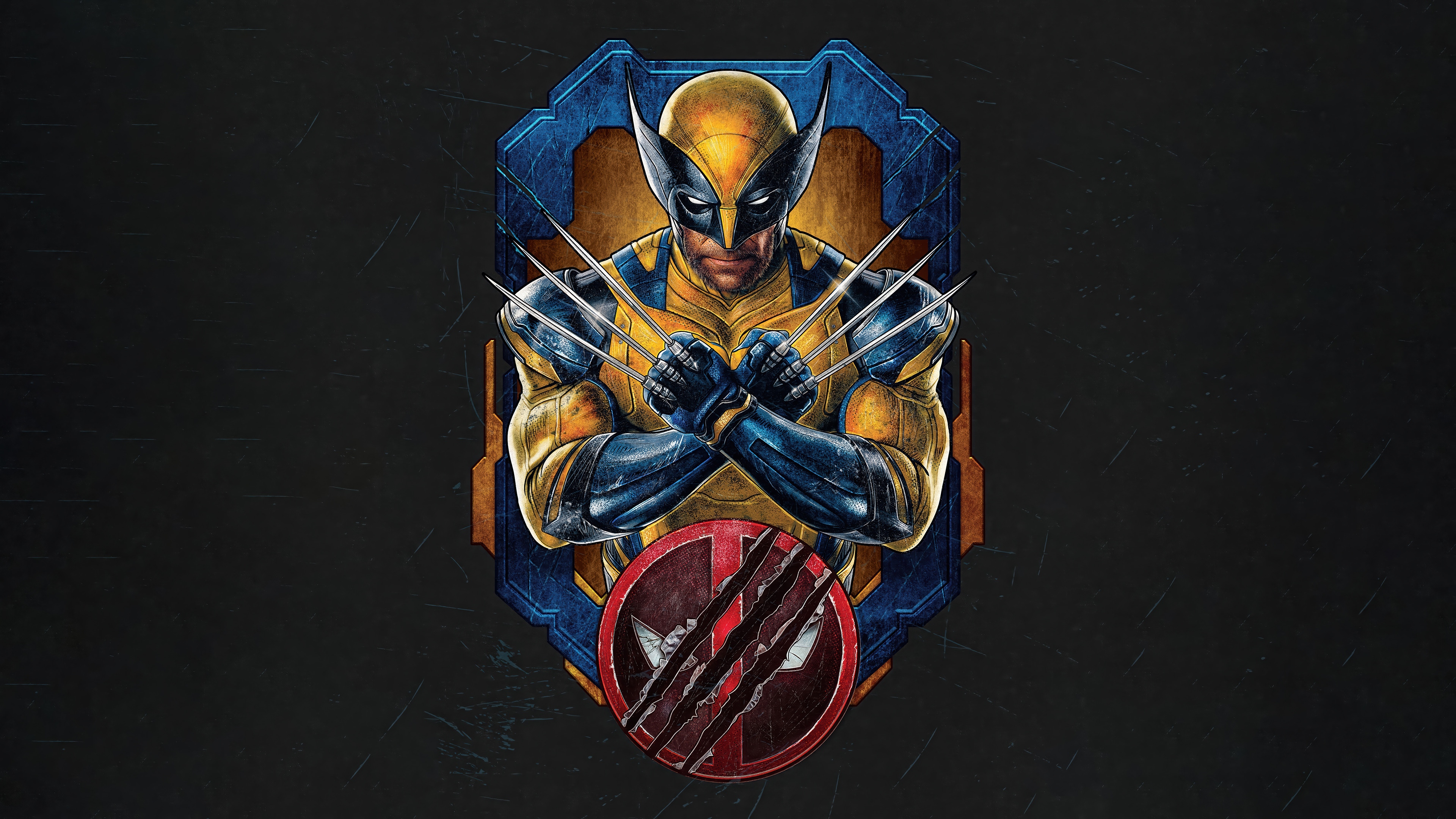 Wolverine and Deadpool 4K HD Wallpaper