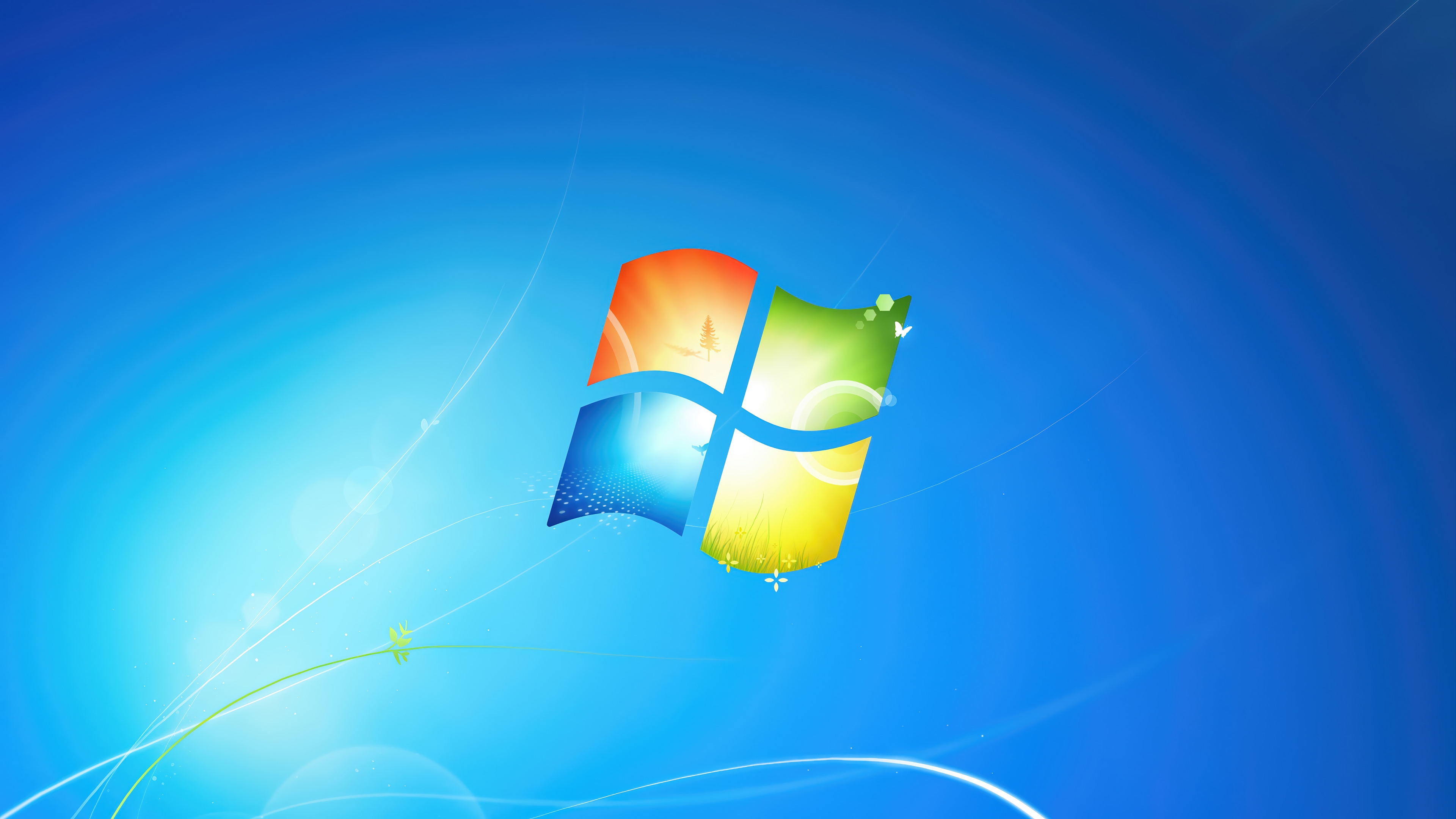Microsoft Windows 7 Logo 4K HD Wallpaper