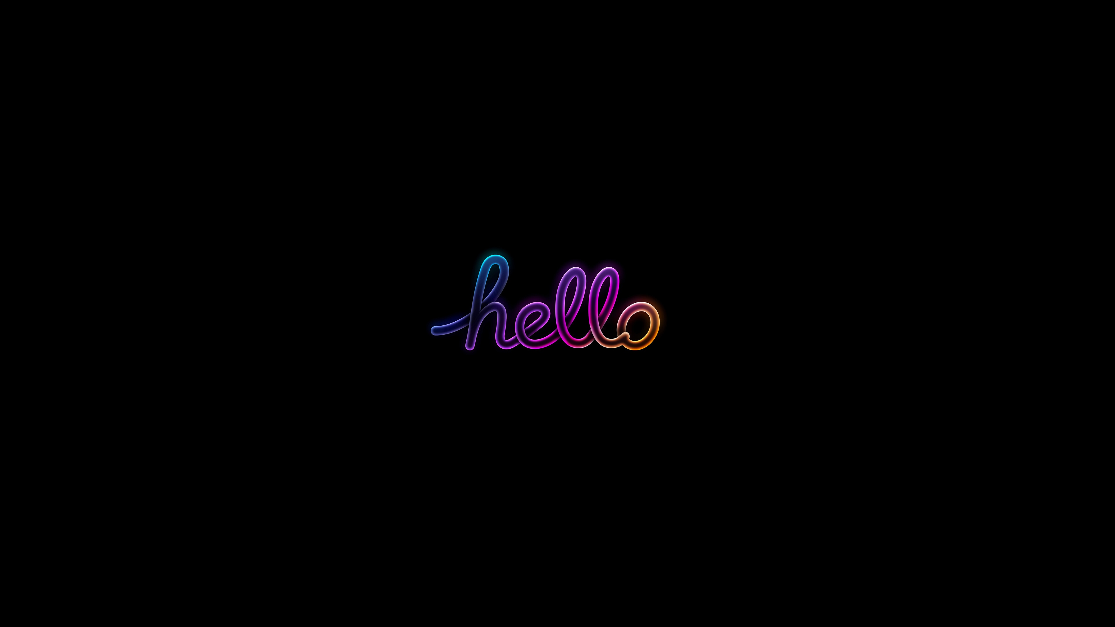 Hello 4K HD Wallpaper