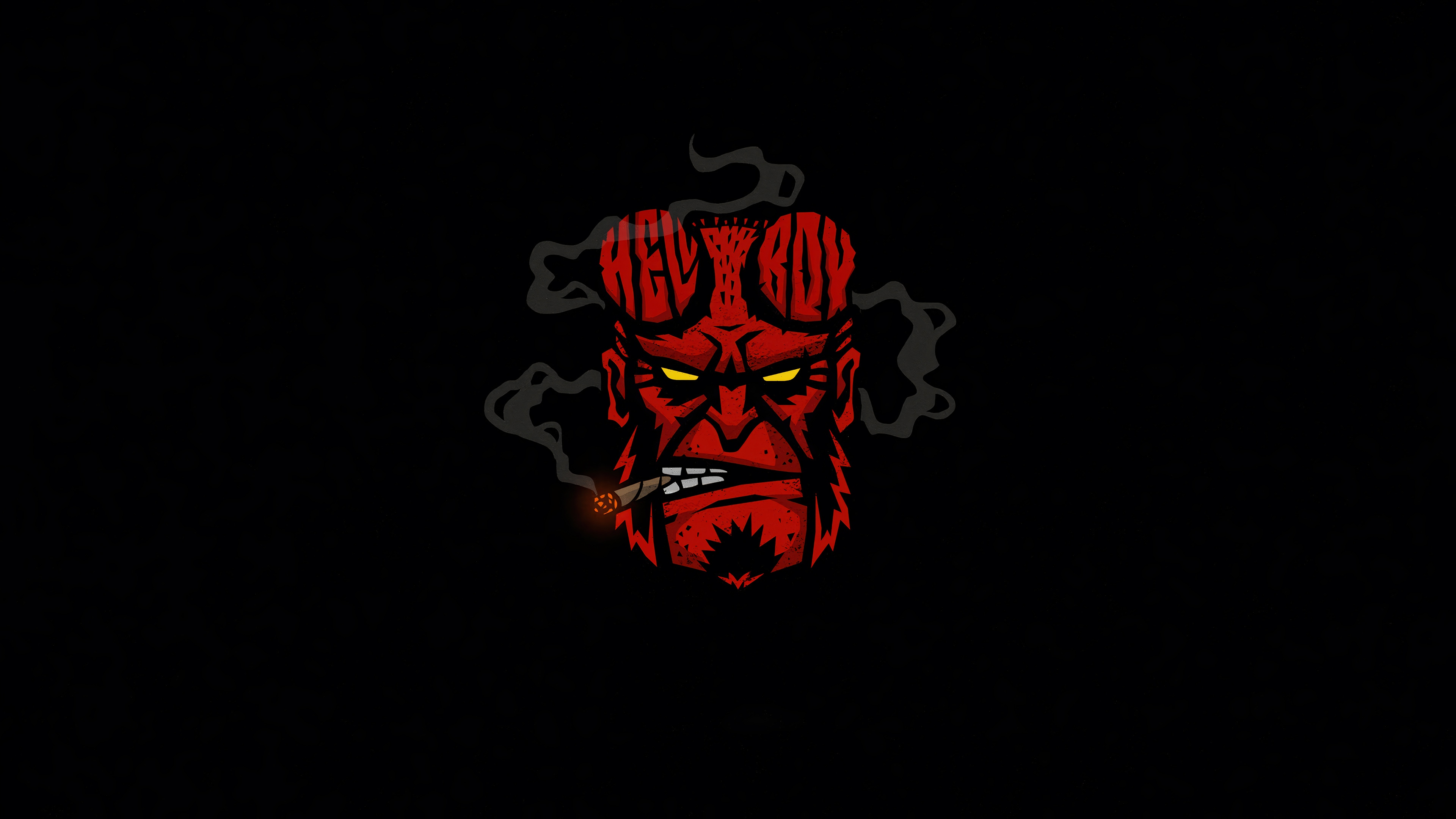 Hellboy Smoking Cigar 4K HD Wallpaper