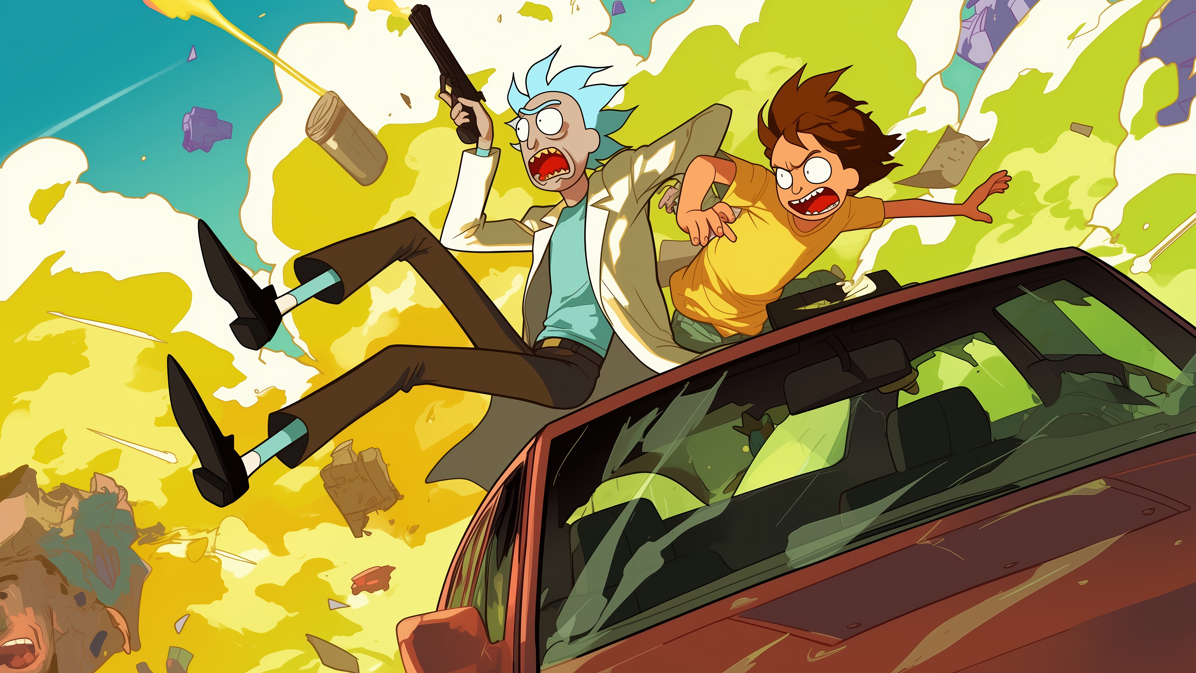Rick and Morty 4K HD Wallpaper