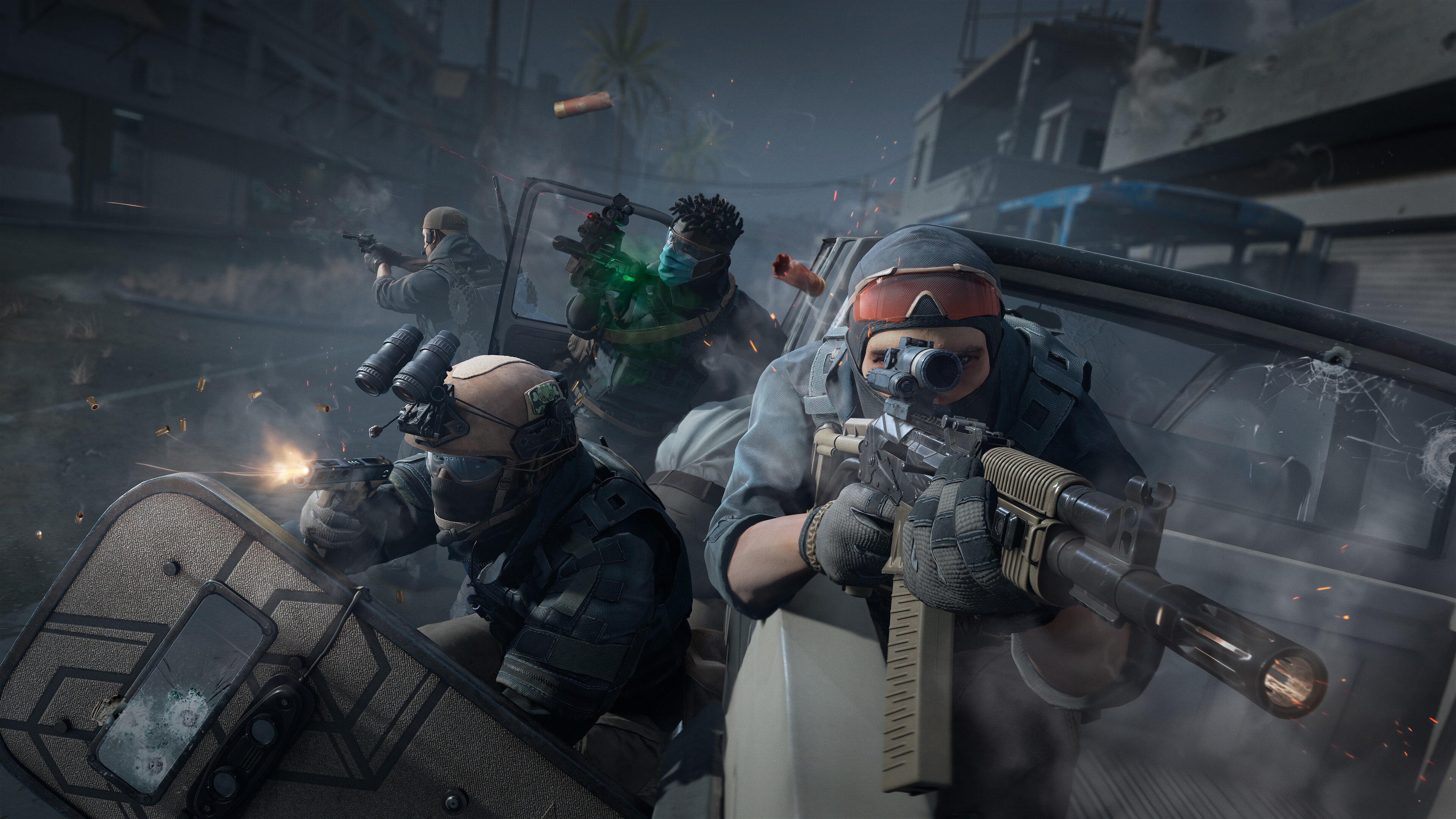 Caliber 4K soldiers in combat HD Wallpaper