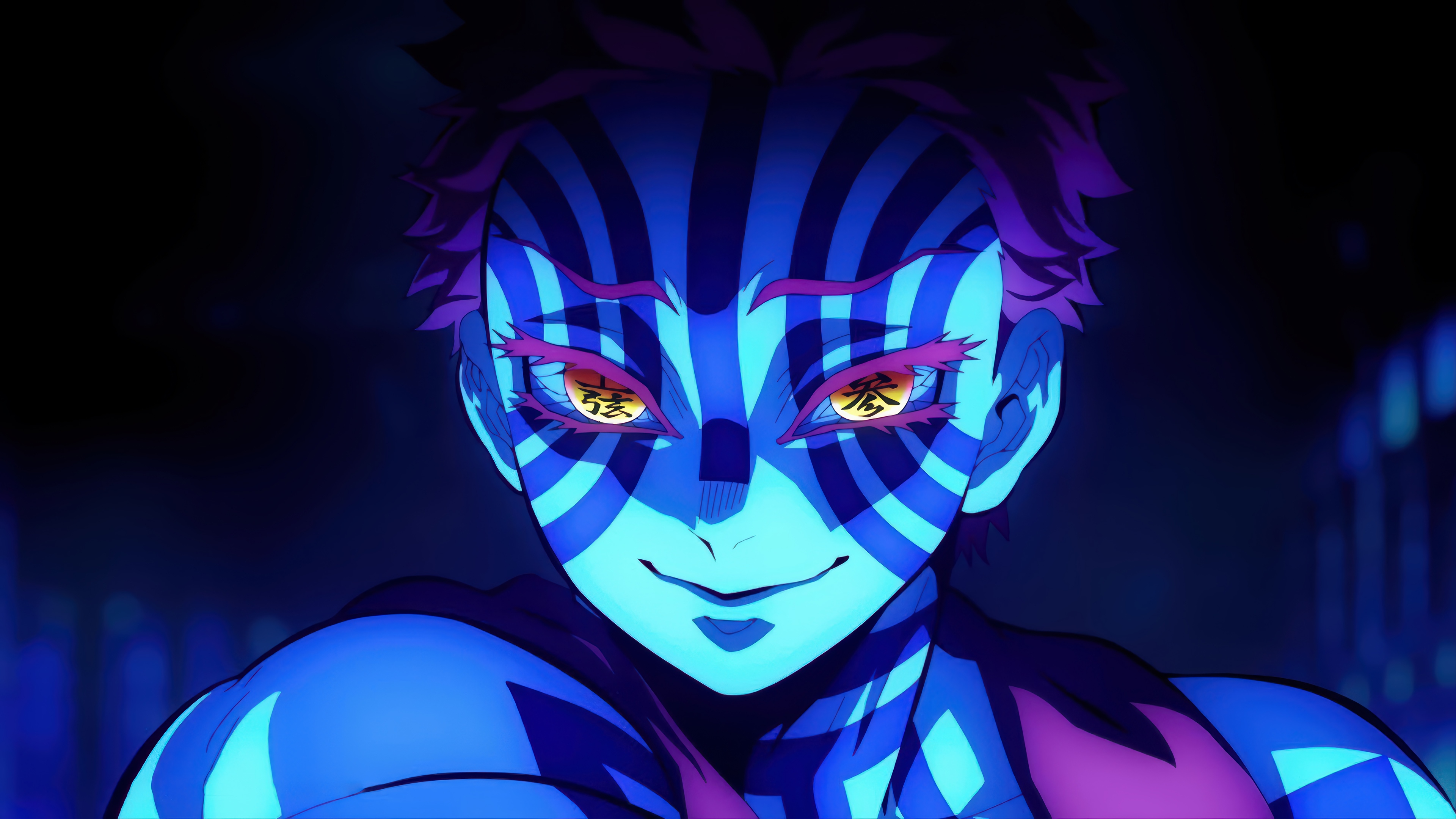 Akaza from Demon Slayer 4K HD Wallpaper