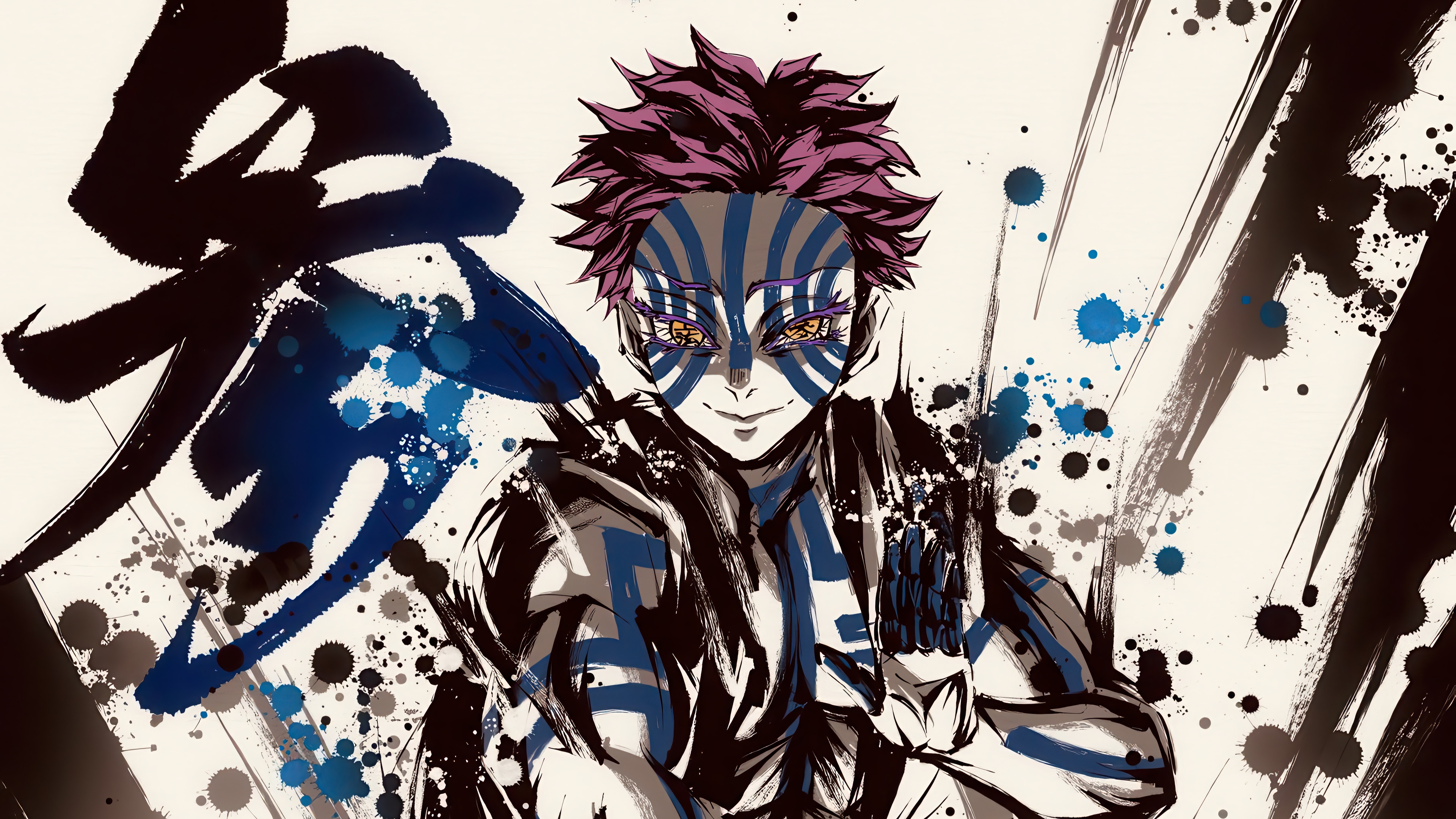 Akaza from Demon Slayer 4K HD Wallpaper