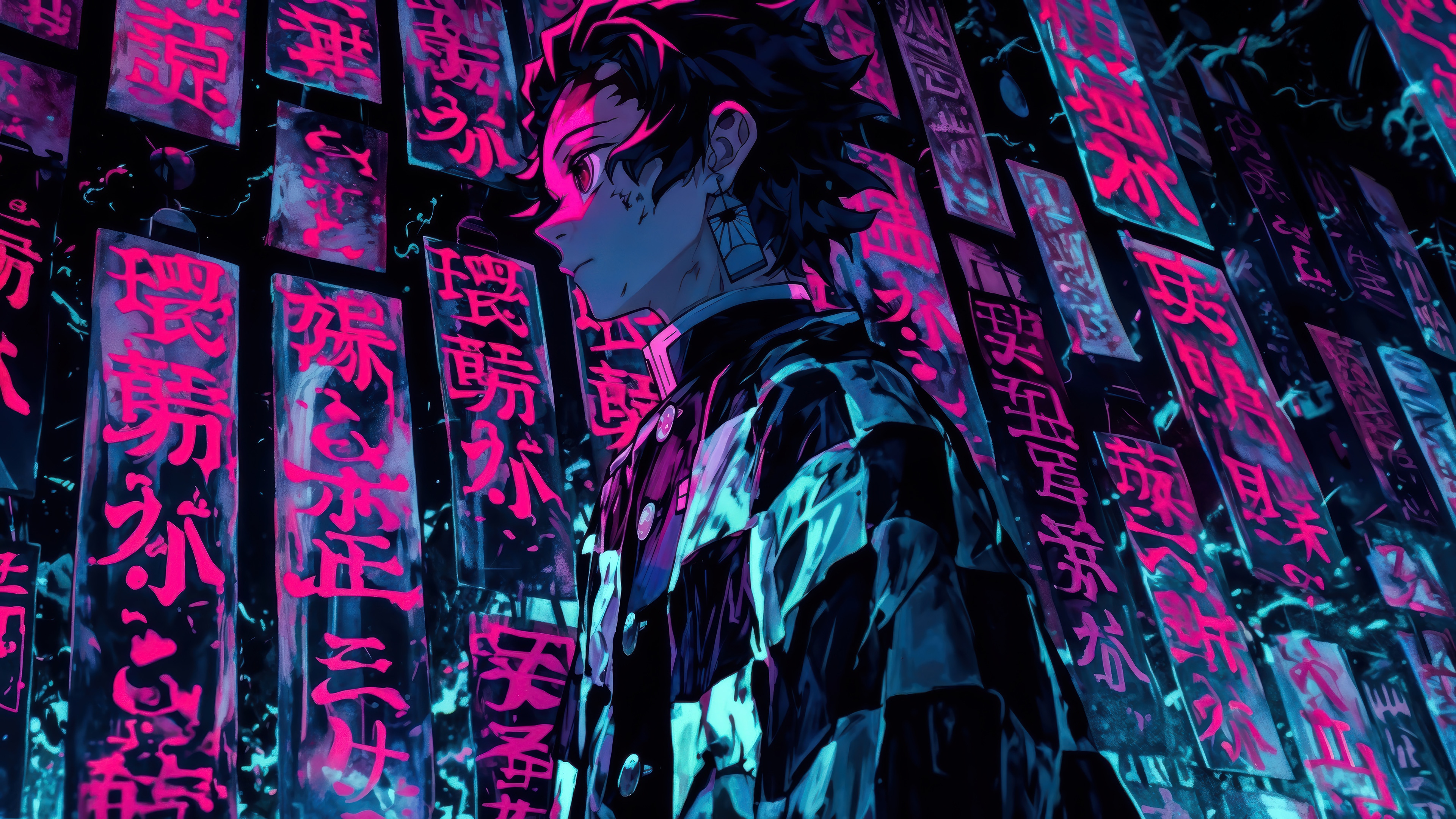 Tanjiro Kamado in Demon Slayer Kimetsu no Yaiba 4K HD Wallpaper