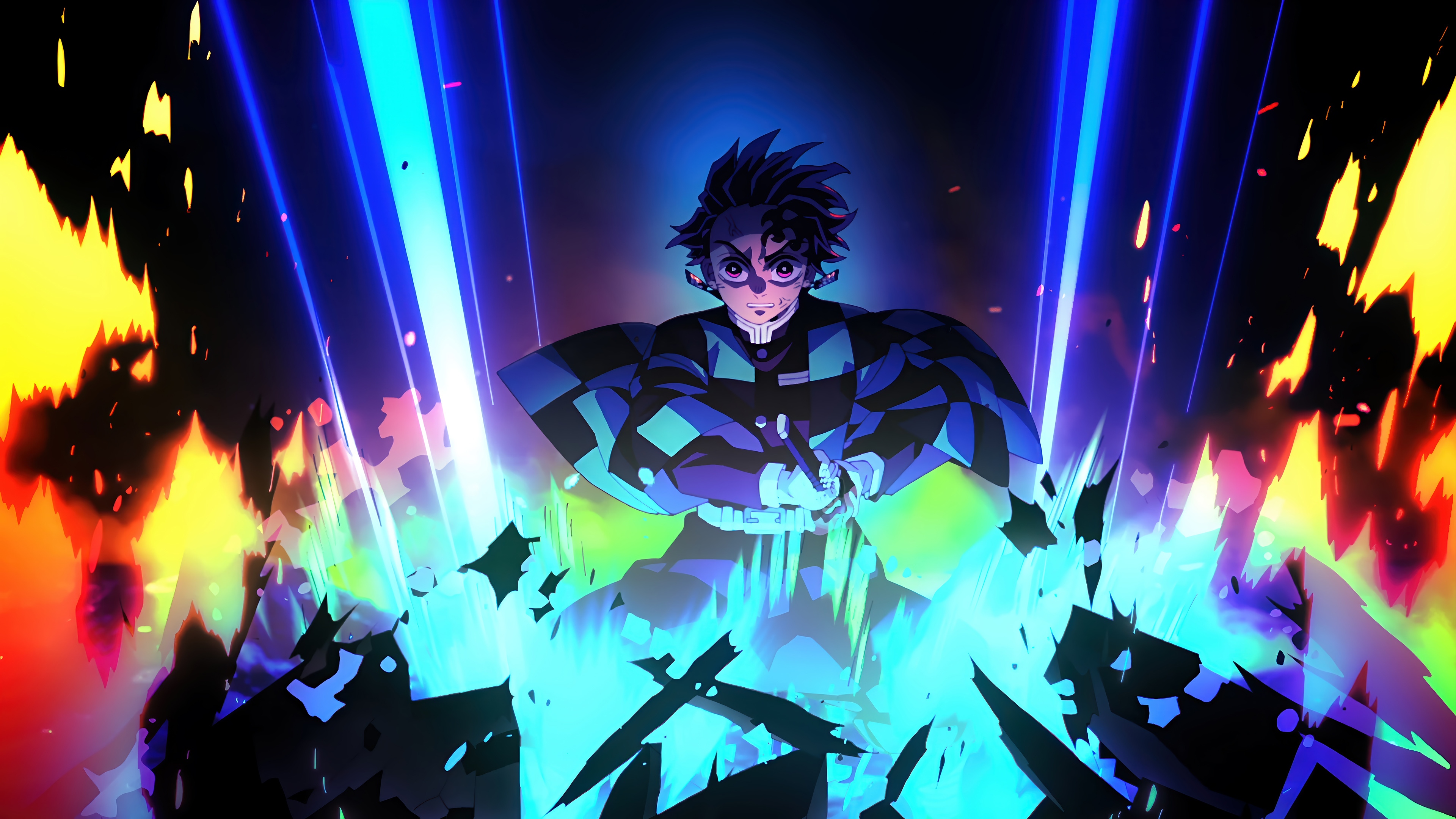 Tanjiro Kamado in Demon Slayer 4K HD Wallpaper