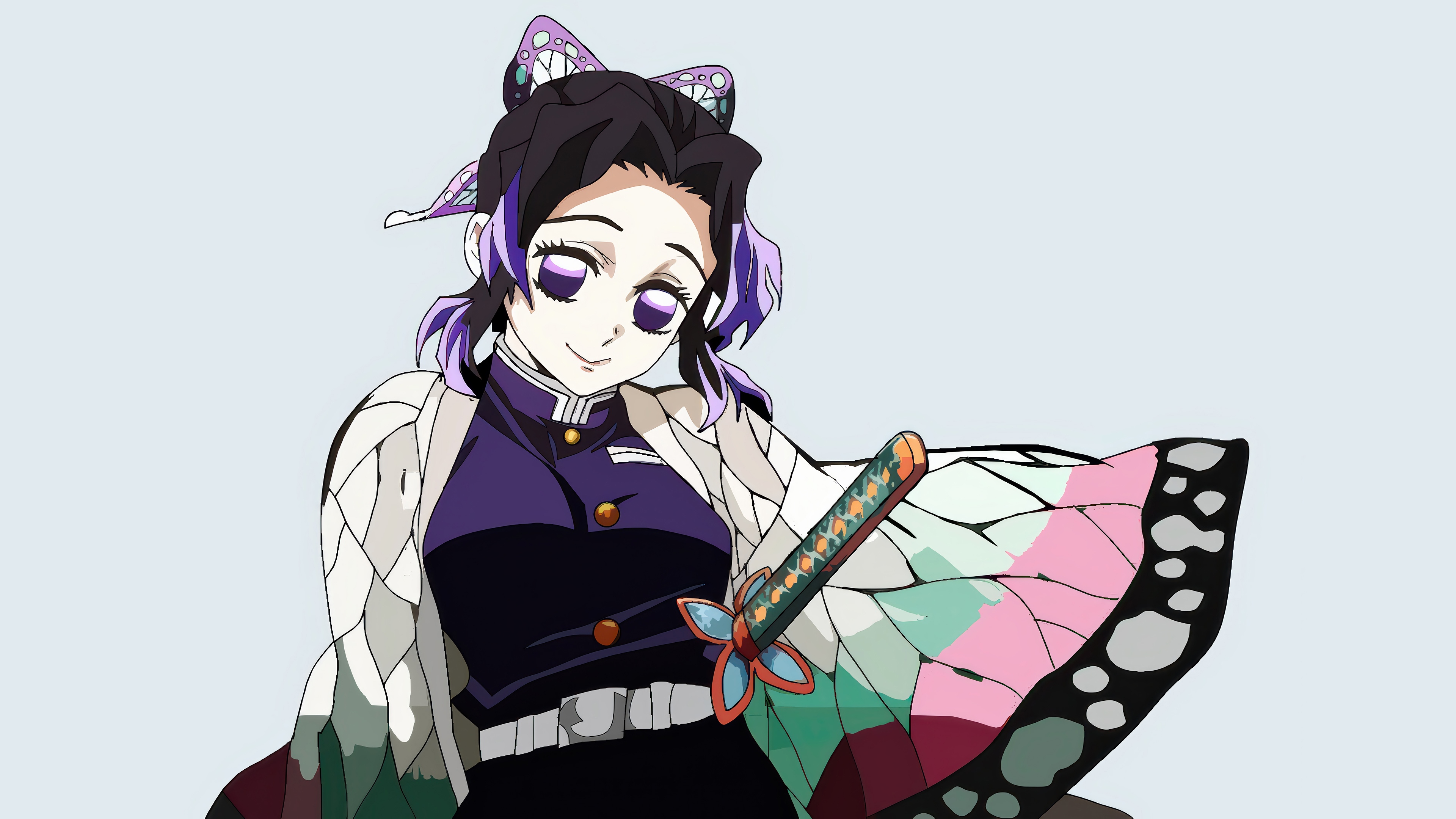 Shinobu Kocho from Demon Slayer Kimetsu no Yaiba 4K HD Wallpaper