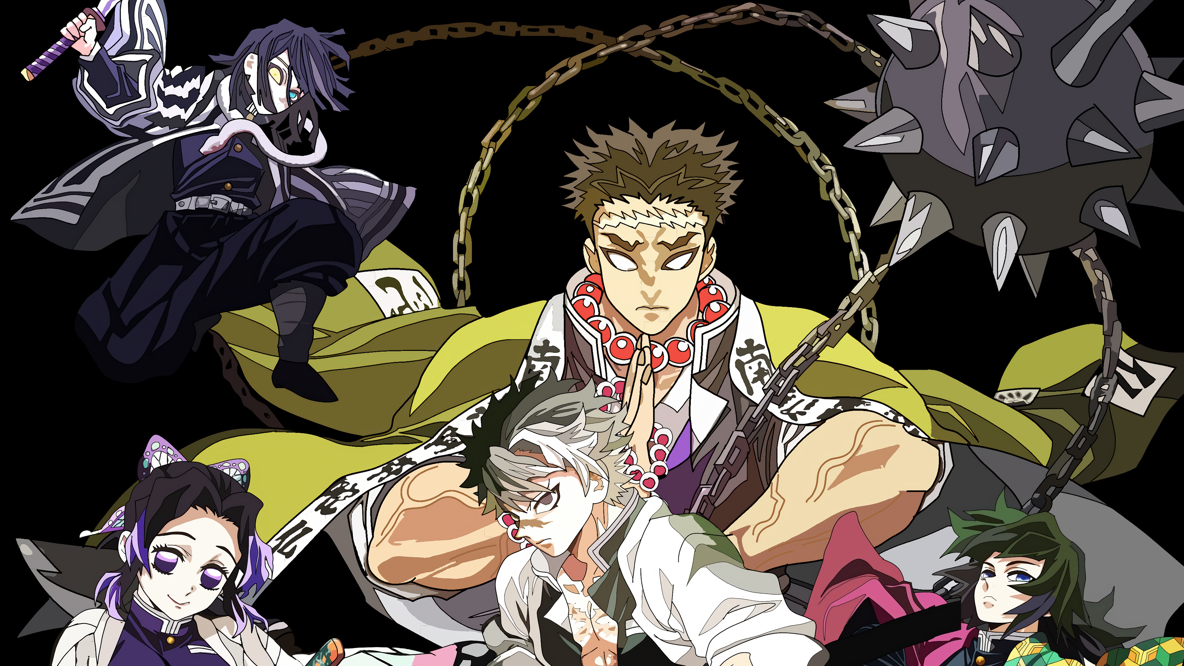 Demon Slayer: Hashira with Weapons 4K HD Wallpaper