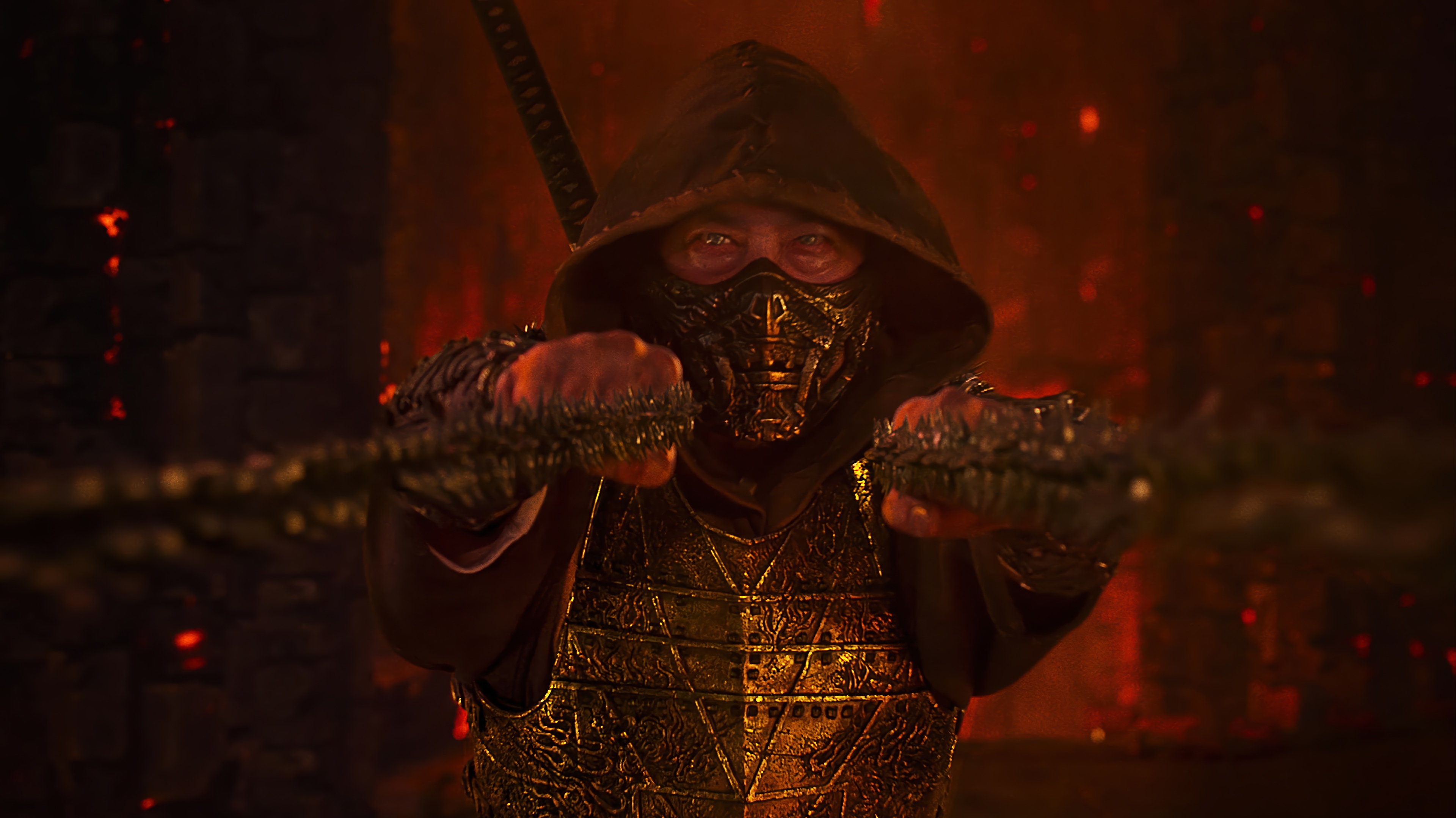Scorpion in Mortal Kombat II 4K HD Wallpaper