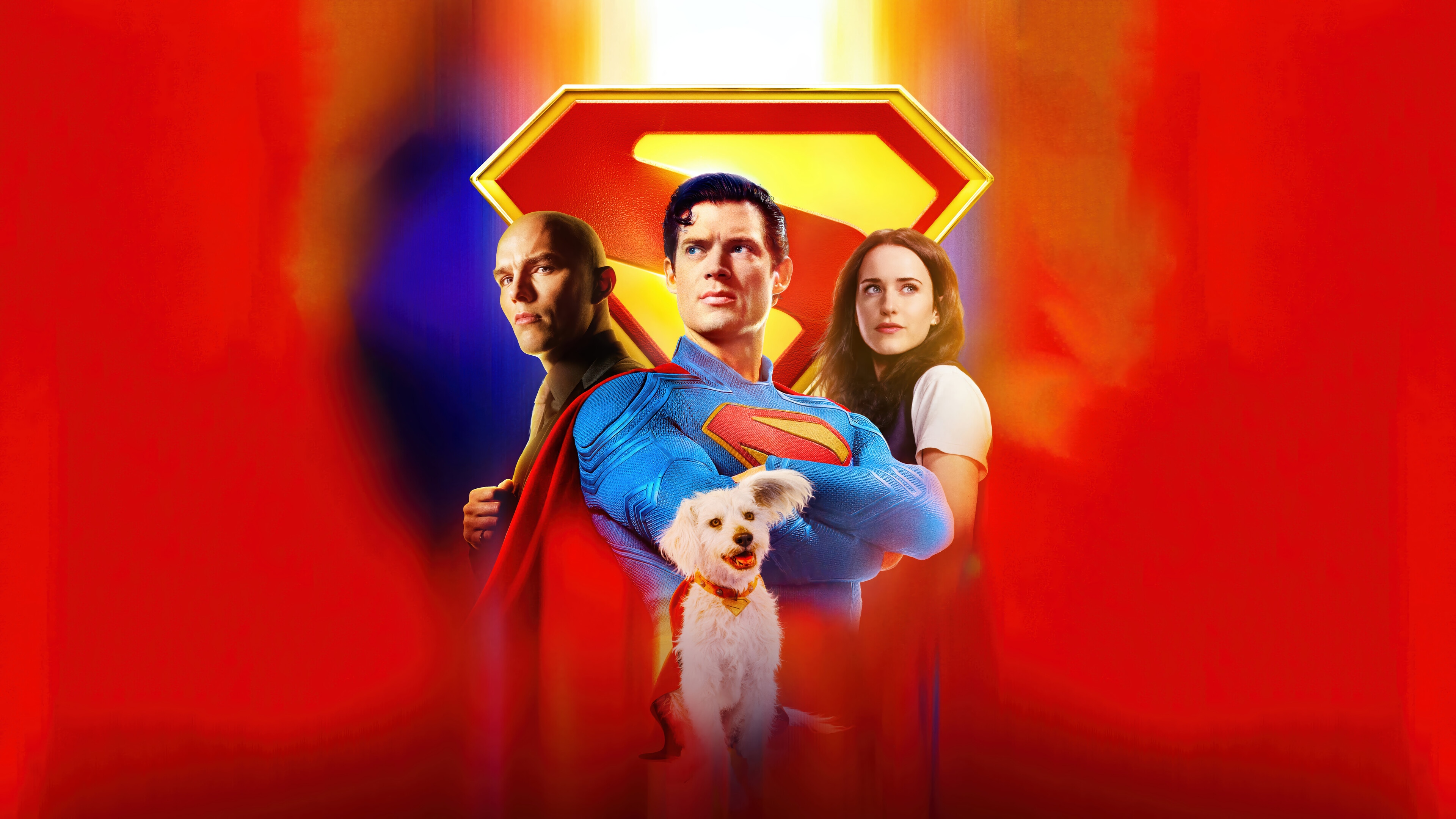 Superman, Lex Luthor, Lois Lane, and Krypto 4K HD Wallpaper