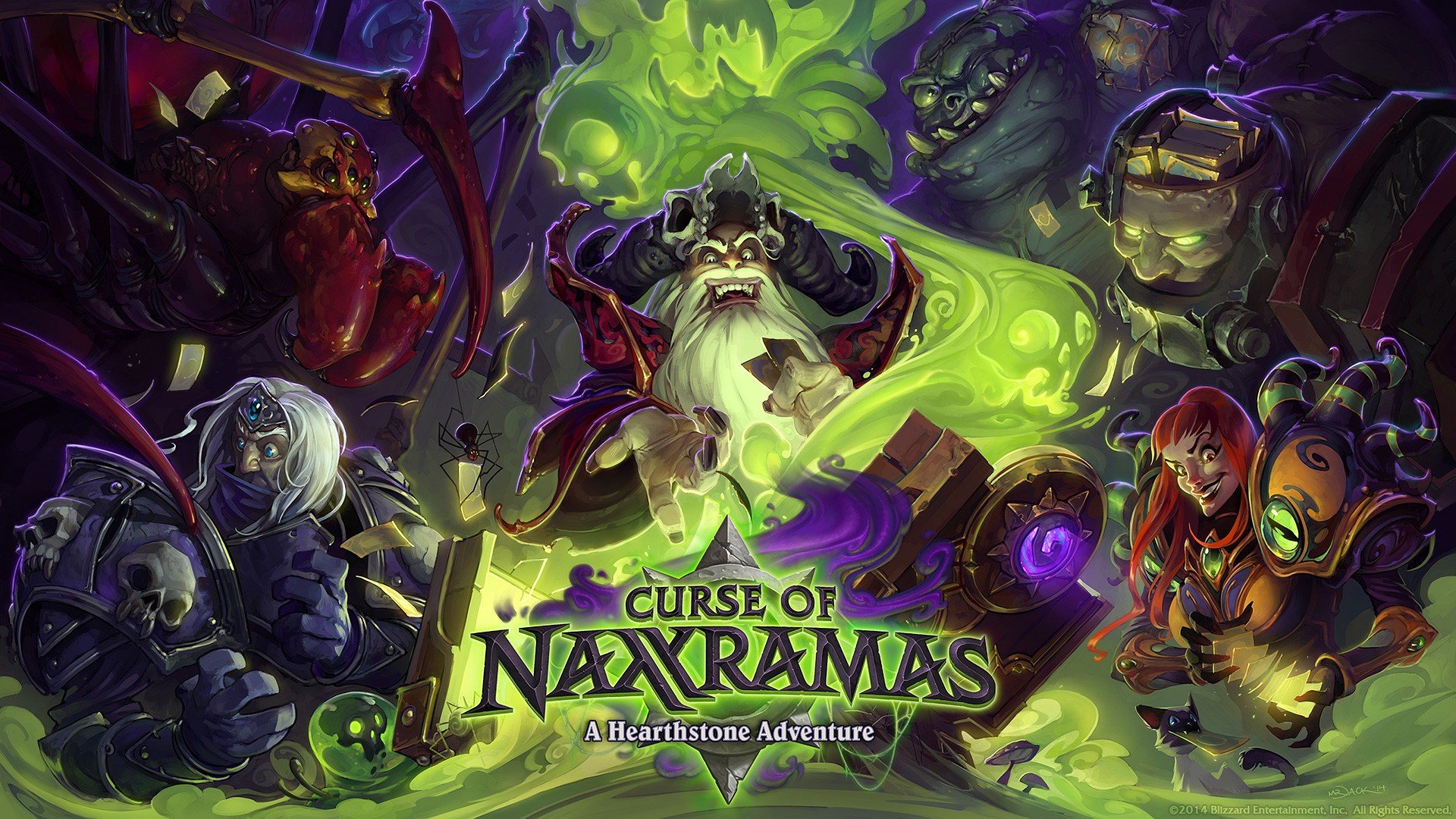 Curse of Naxxramas Hearthstone Adventure art HD Wallpaper