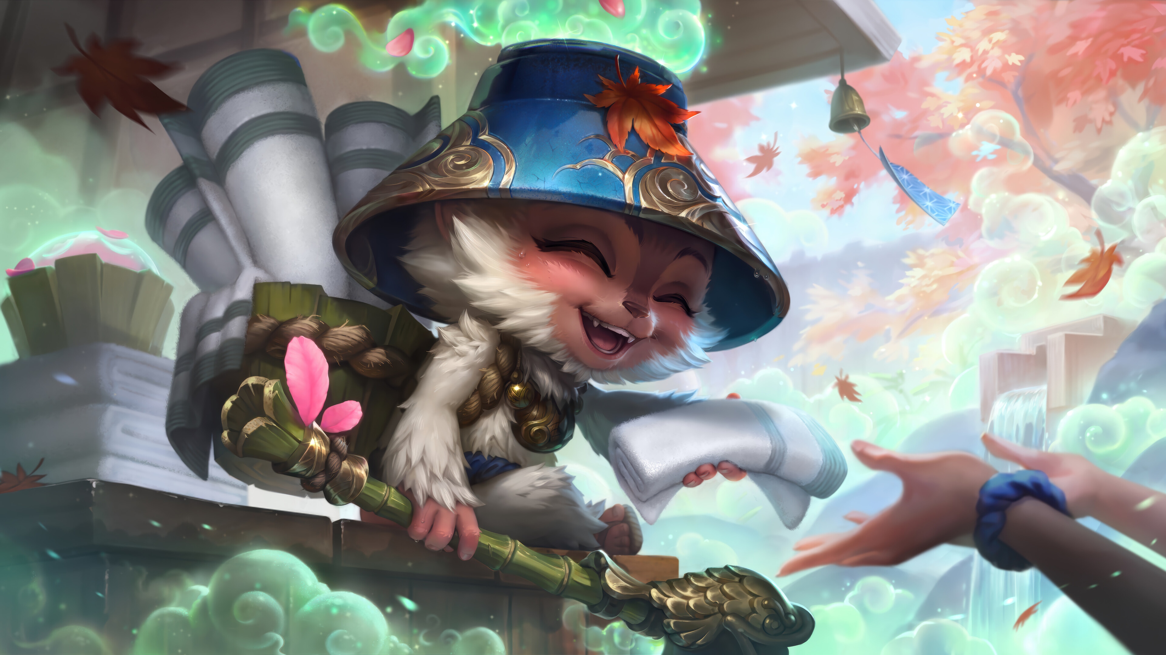Spirit Blossom Teemo in League of Legends 4K HD Wallpaper