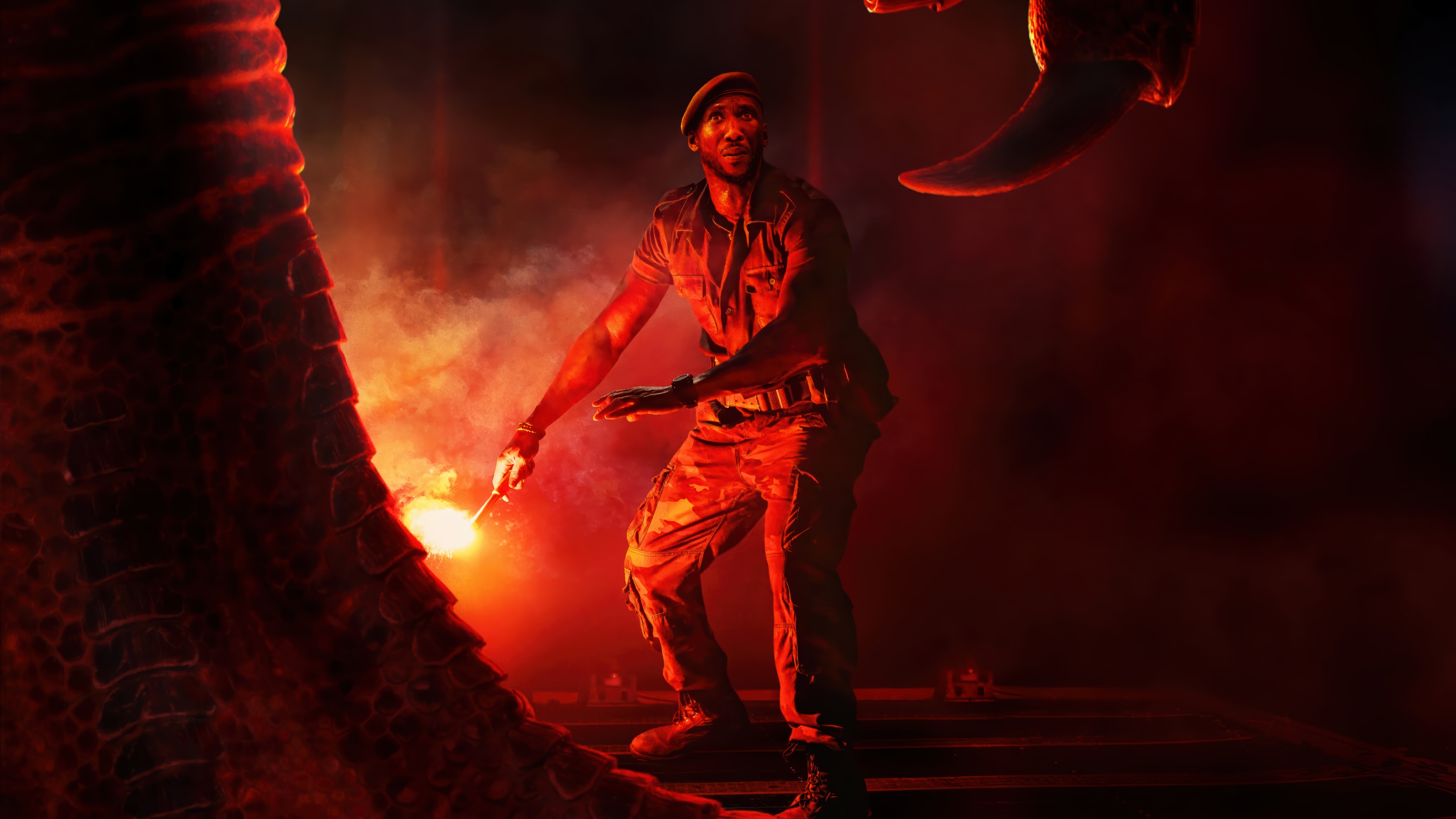 Mahershala Ali in Jurassic World Rebirth 4K HD Wallpaper