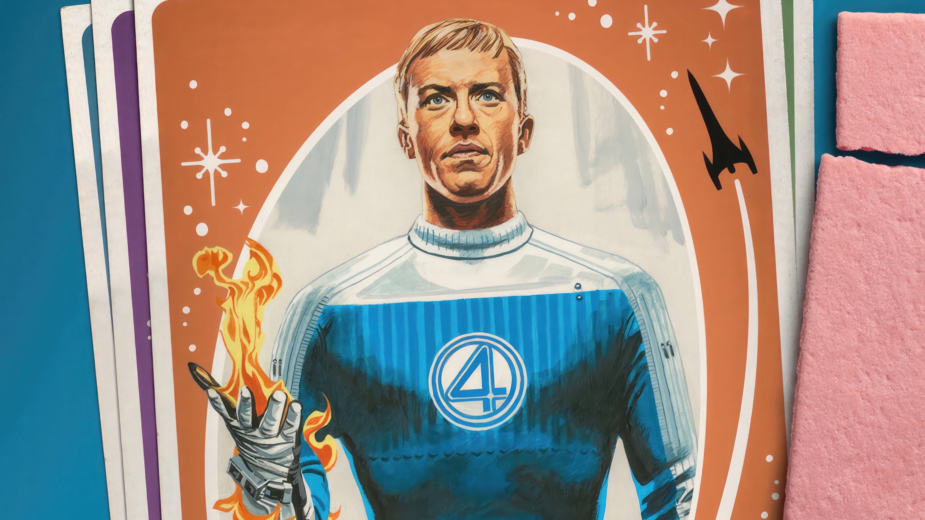 Human Torch from The Fantastic Four: First Steps HD Wallpaper