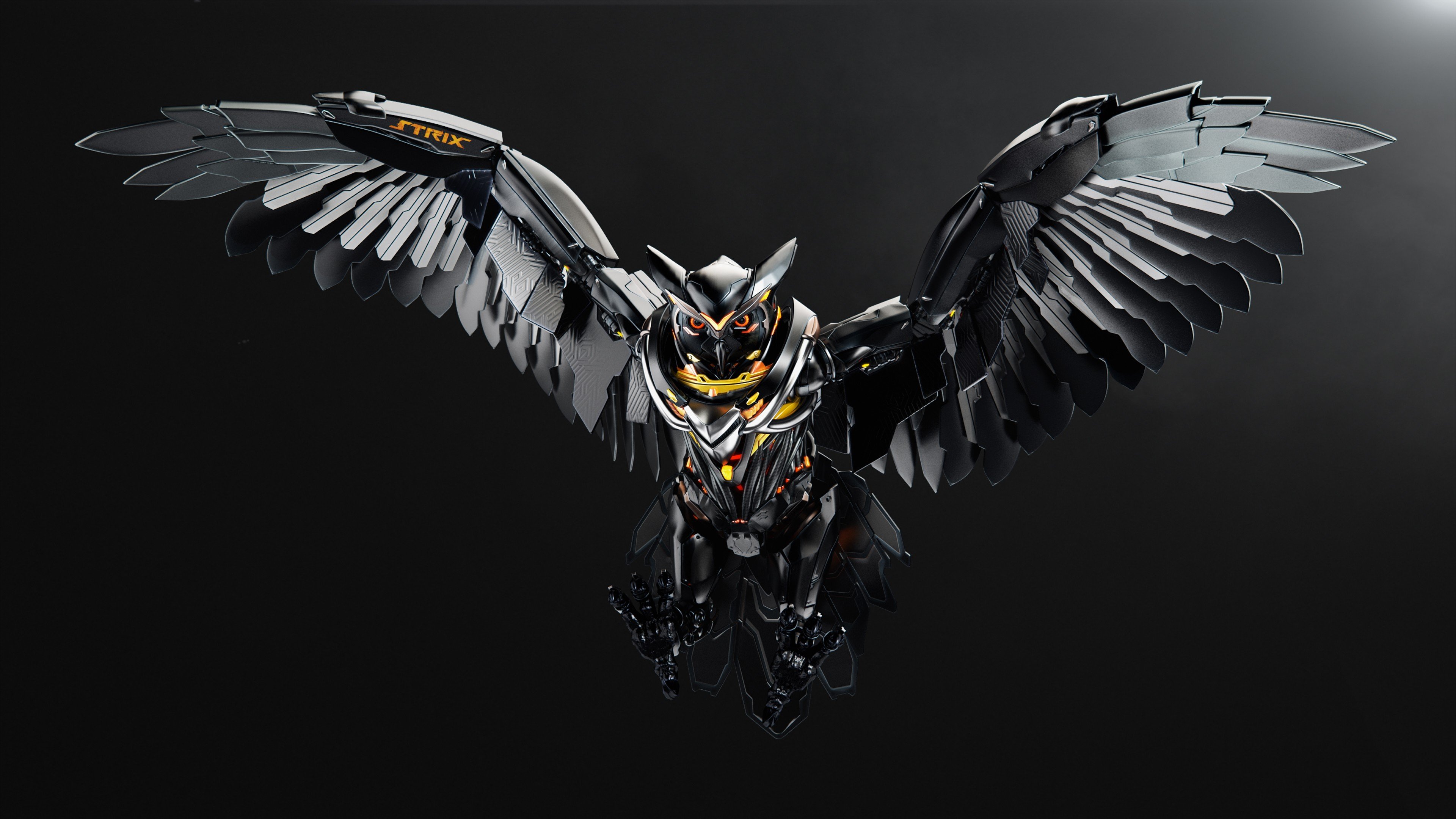 Asus ROG Strix robotic owl HD Wallpaper