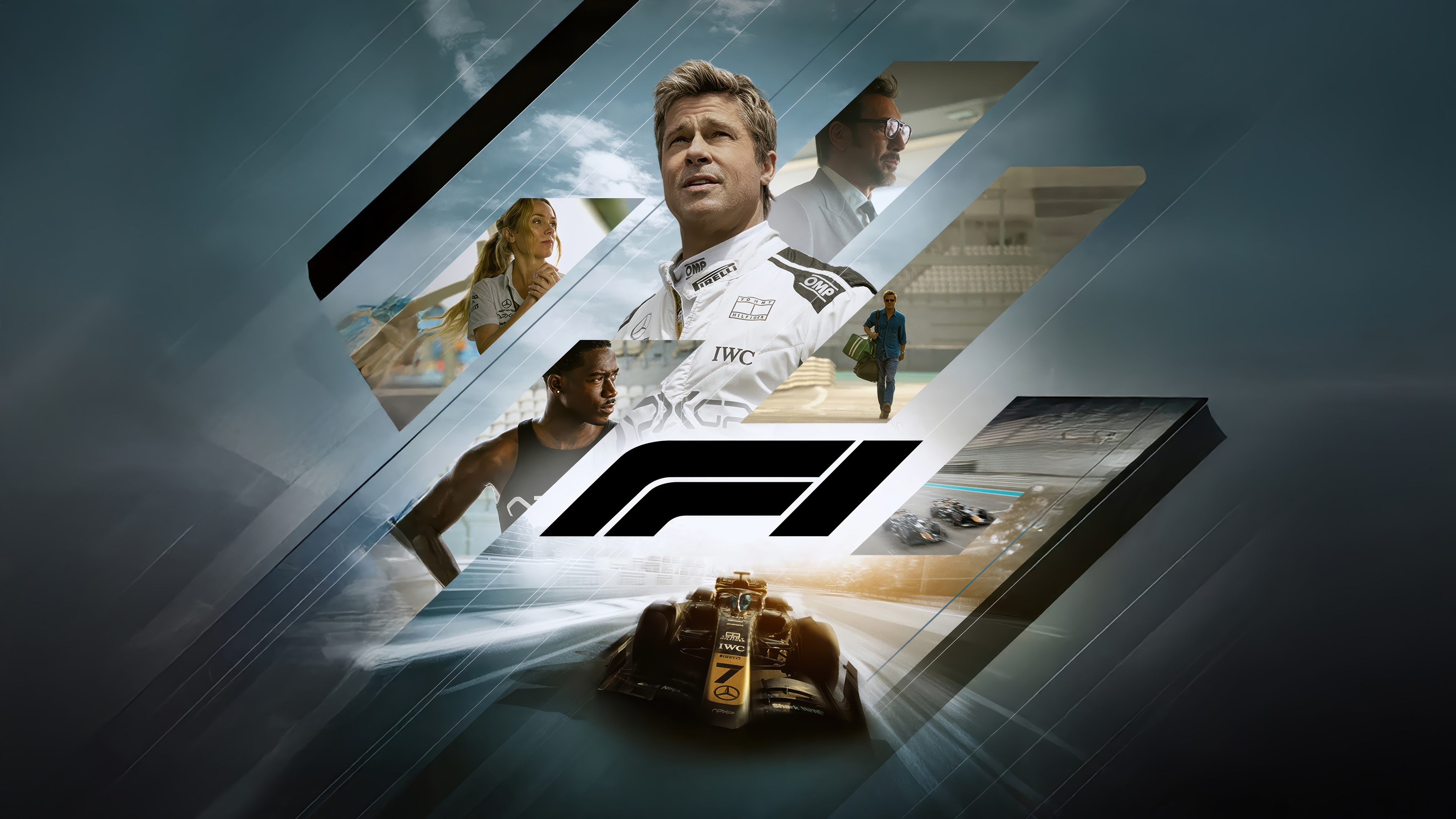 F1 4K Movie Poster with Brad Pitt HD Wallpaper