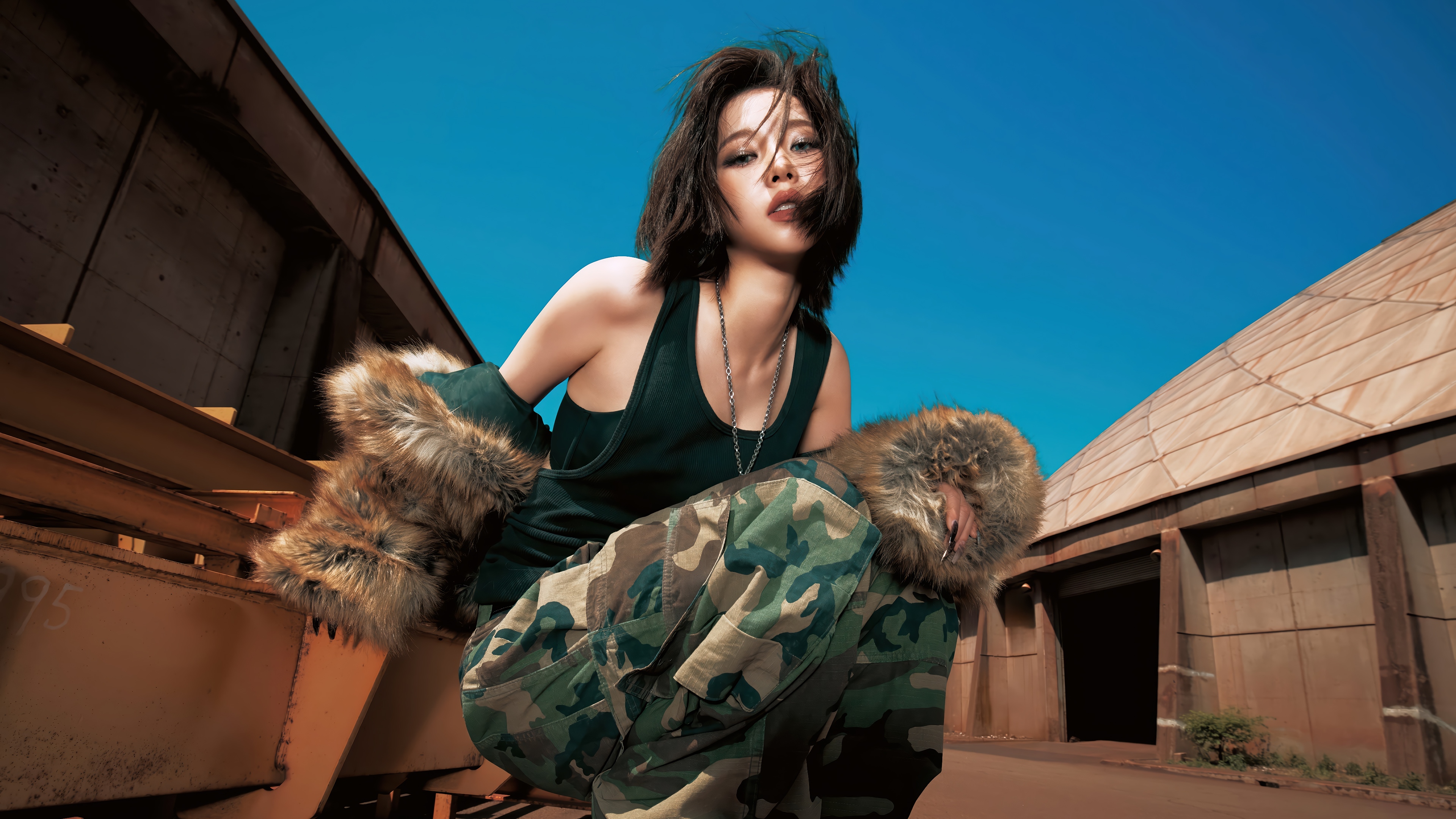 Karina from Aespa in Dirty Work concept HD Wallpaper