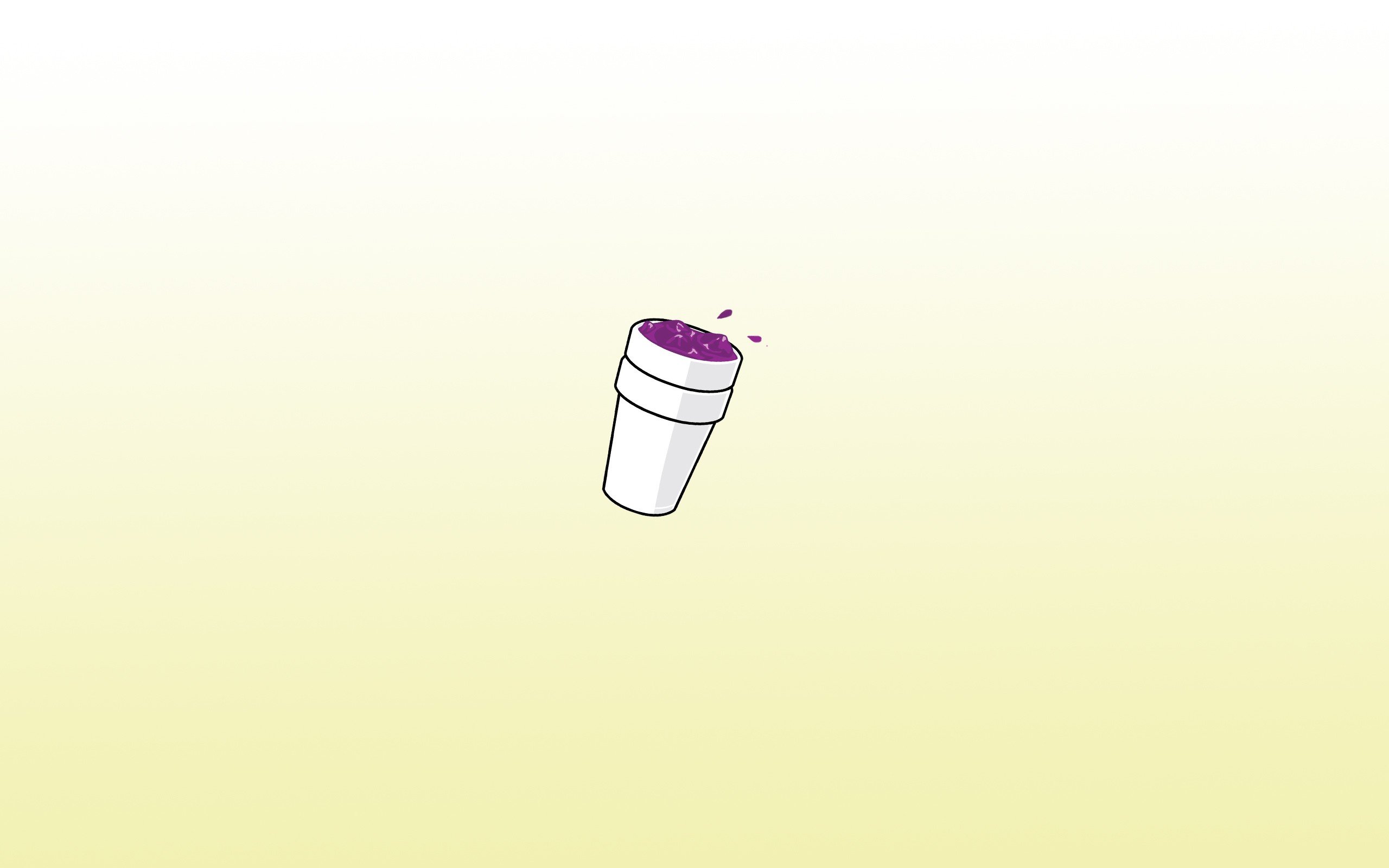 Purple Lean in a White Cup HD Wallpaper