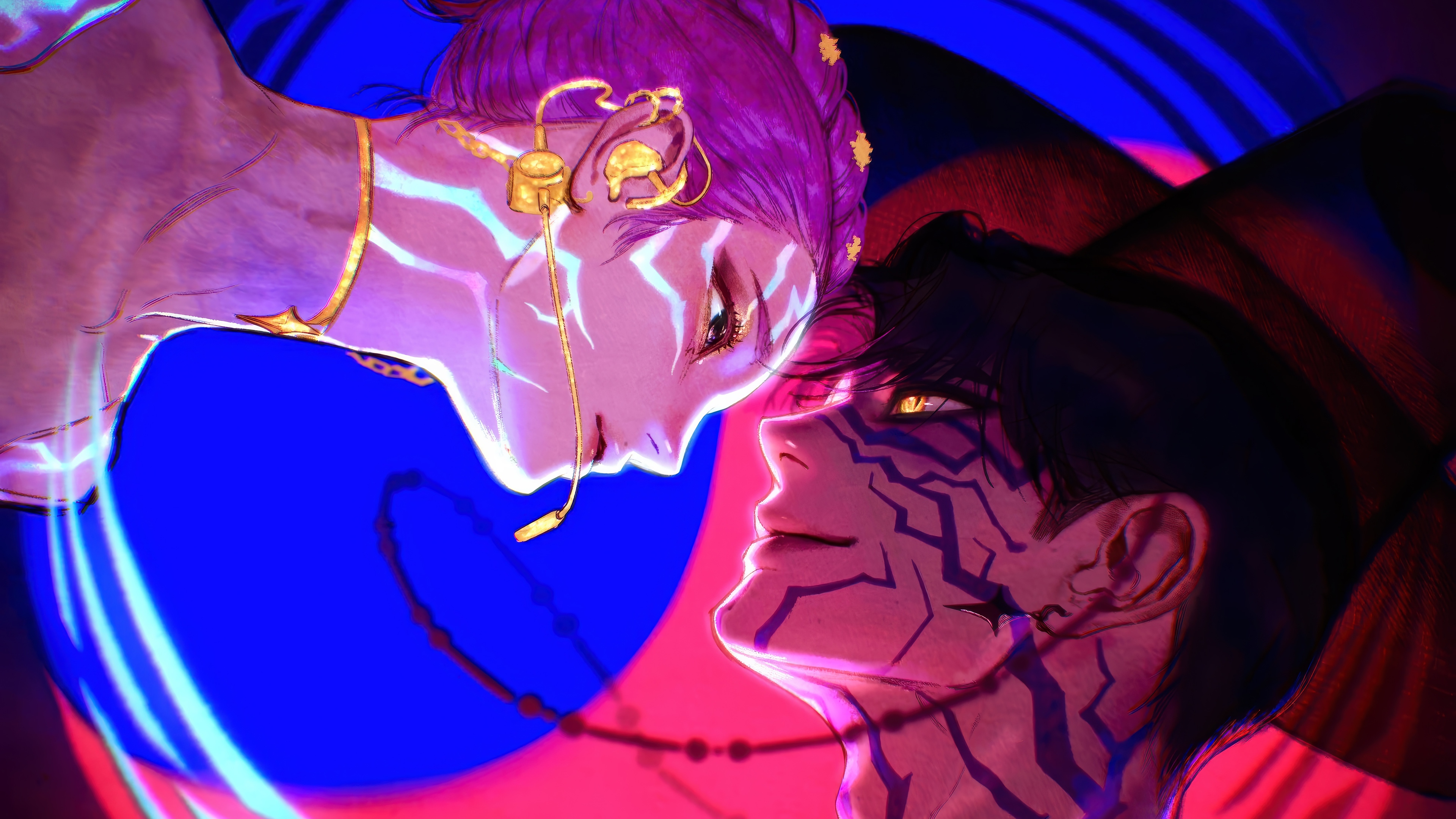 Jinu and Rumi from KPop Demon Hunters 4K HD Wallpaper