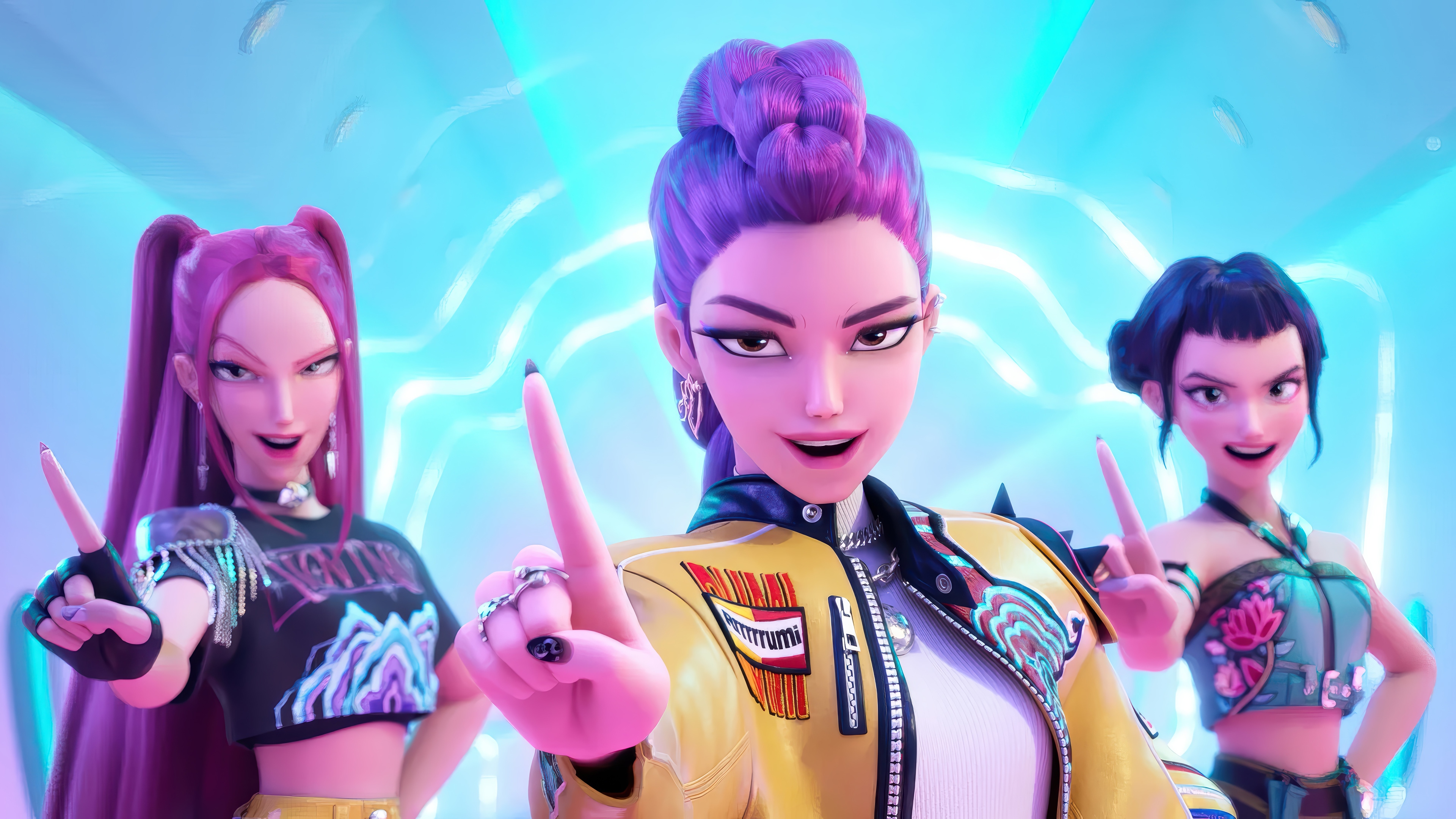 K-Pop Demon Hunters 4K HD Wallpaper