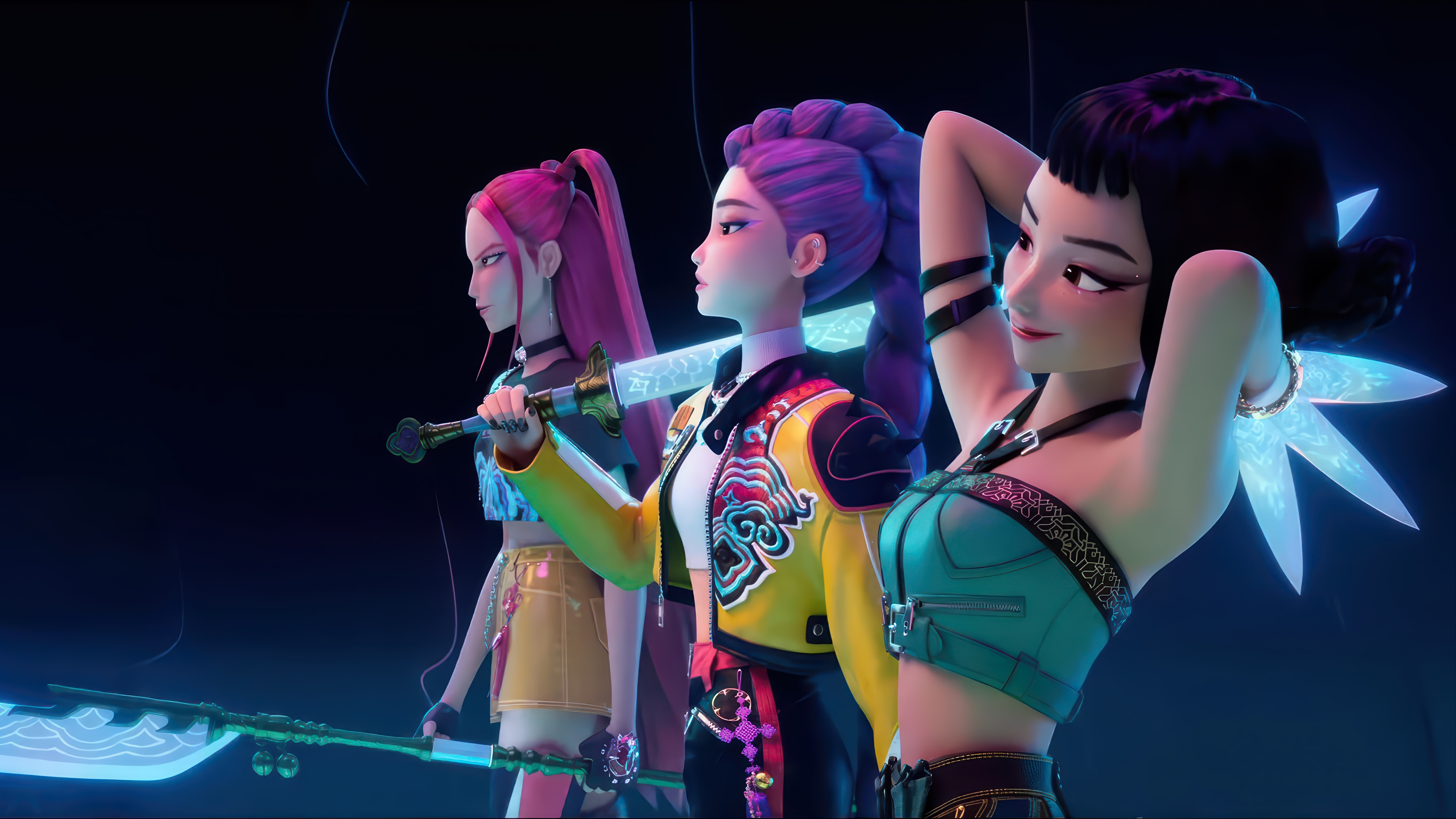 KPop Demon Hunters 4K HD Wallpaper