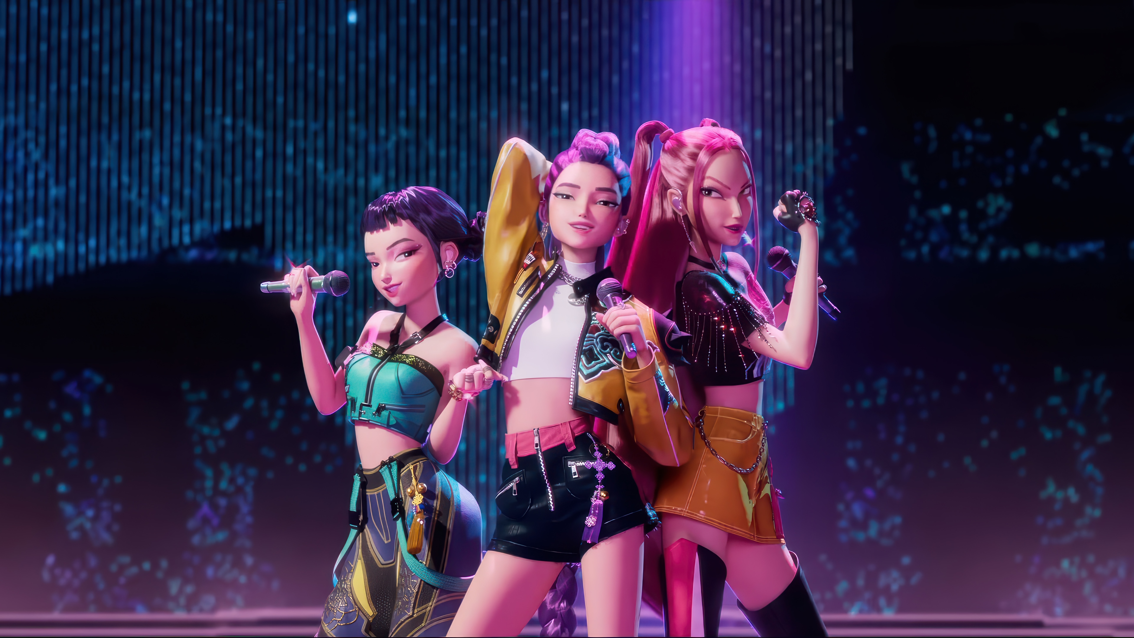 KPop Demon Hunters 4K HD Wallpaper
