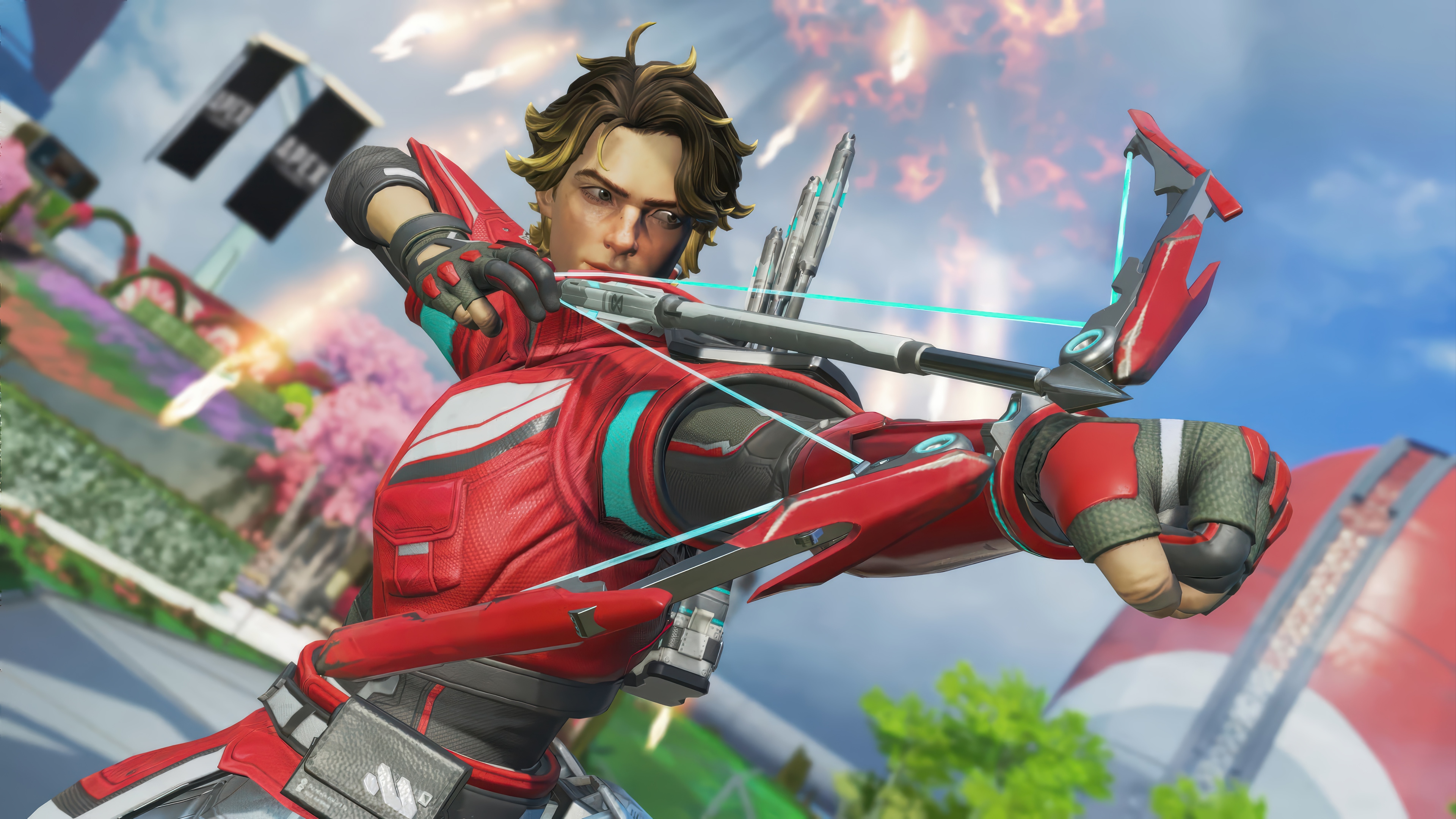 Sparrow from Apex Legends aiming a bow HD Wallpaper