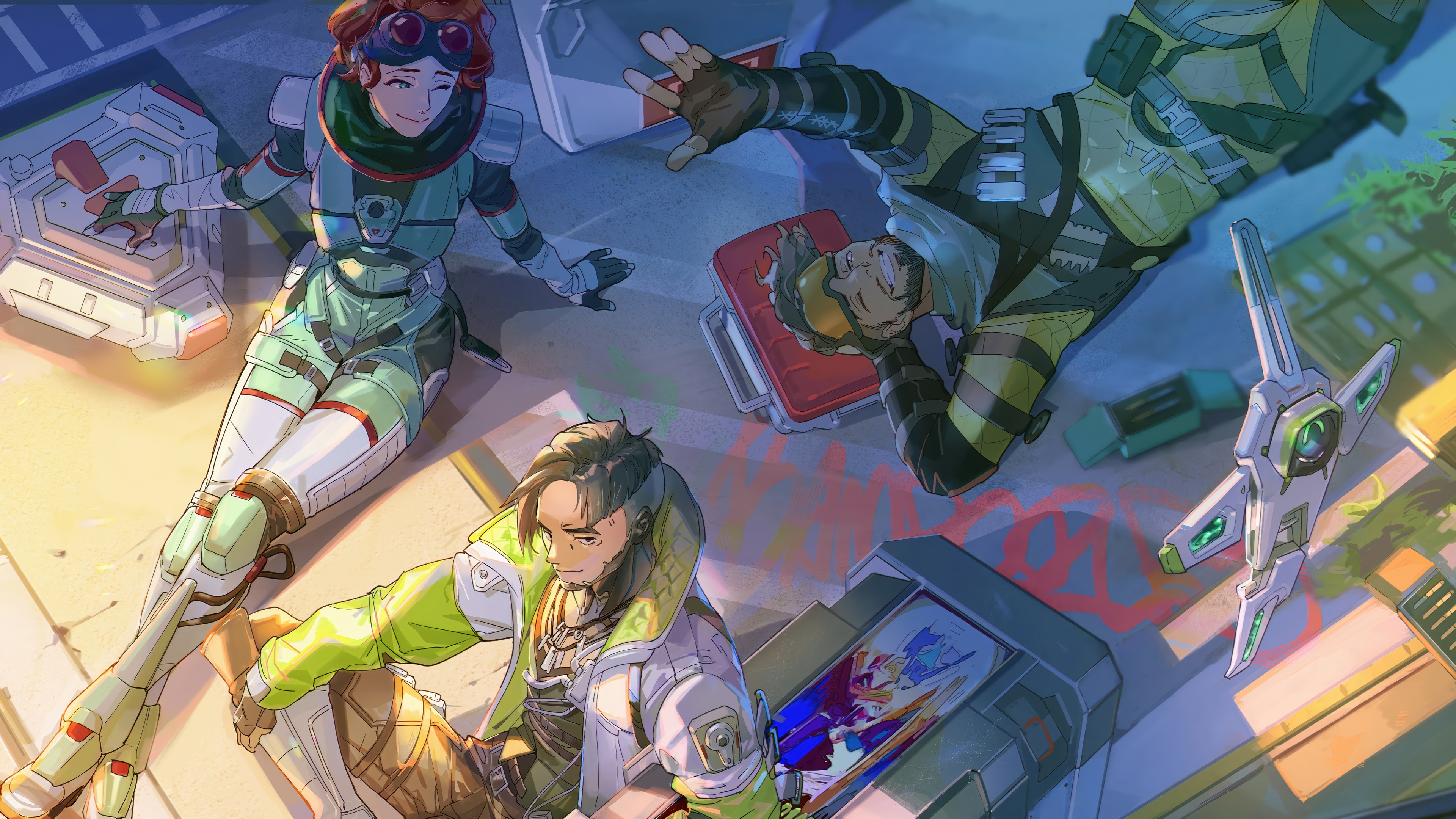 Apex Legends Crypto, Horizon, and Mirage 4K HD Wallpaper