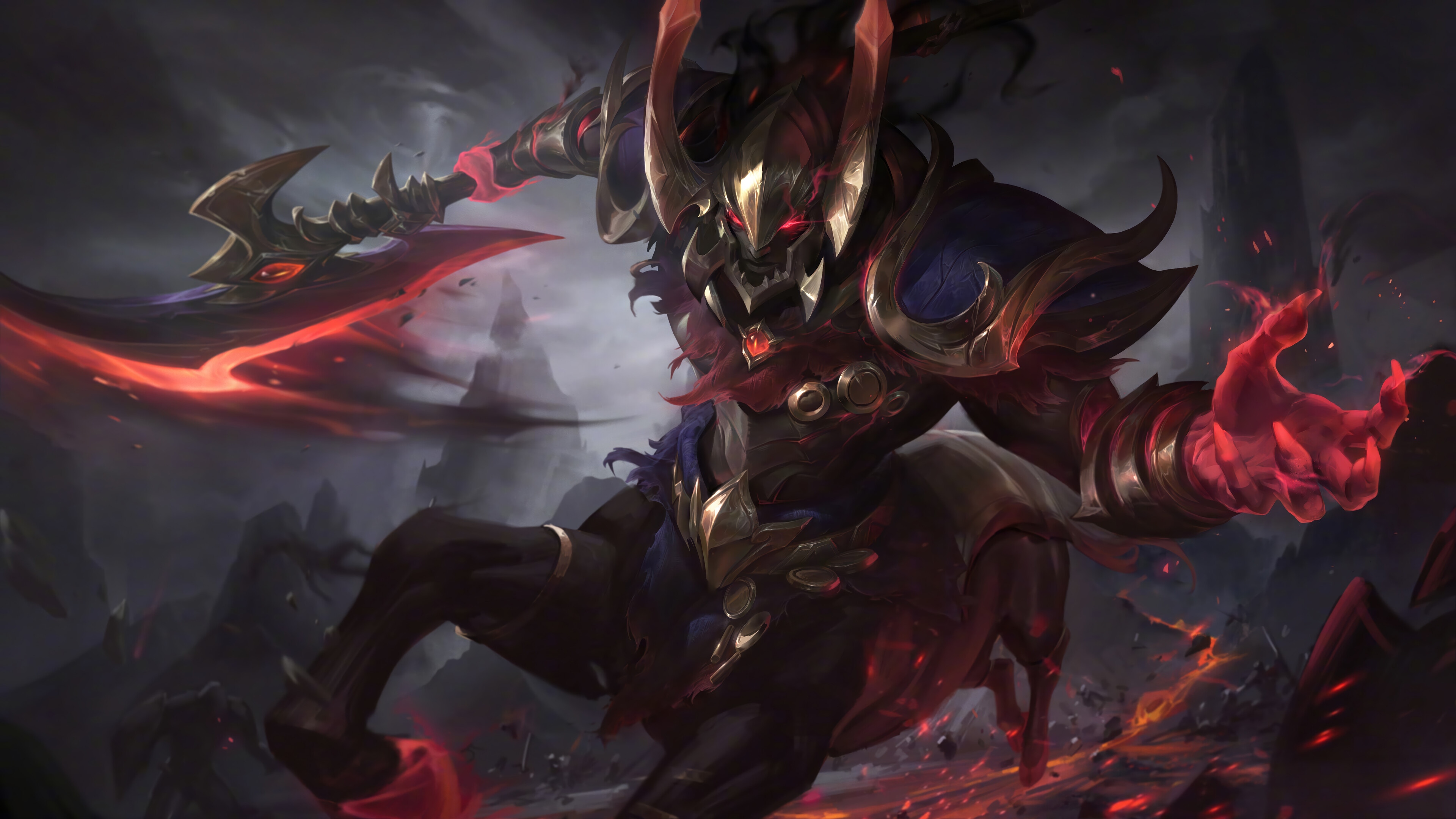 Nightbringer Hecarim from League of Legends 4K HD Wallpaper