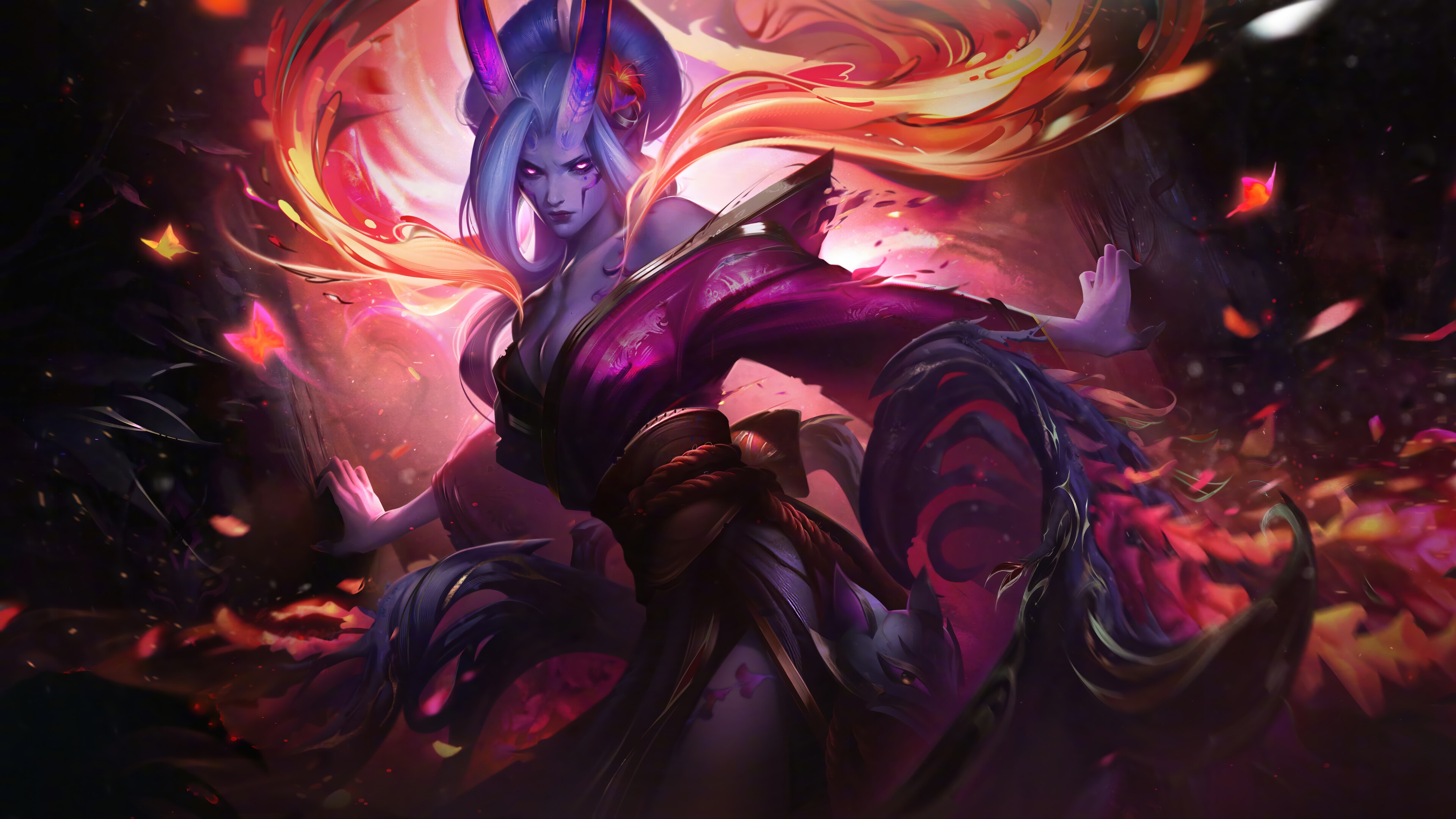 Spirit Blossom Morgana Splash Art 4K HD Wallpaper