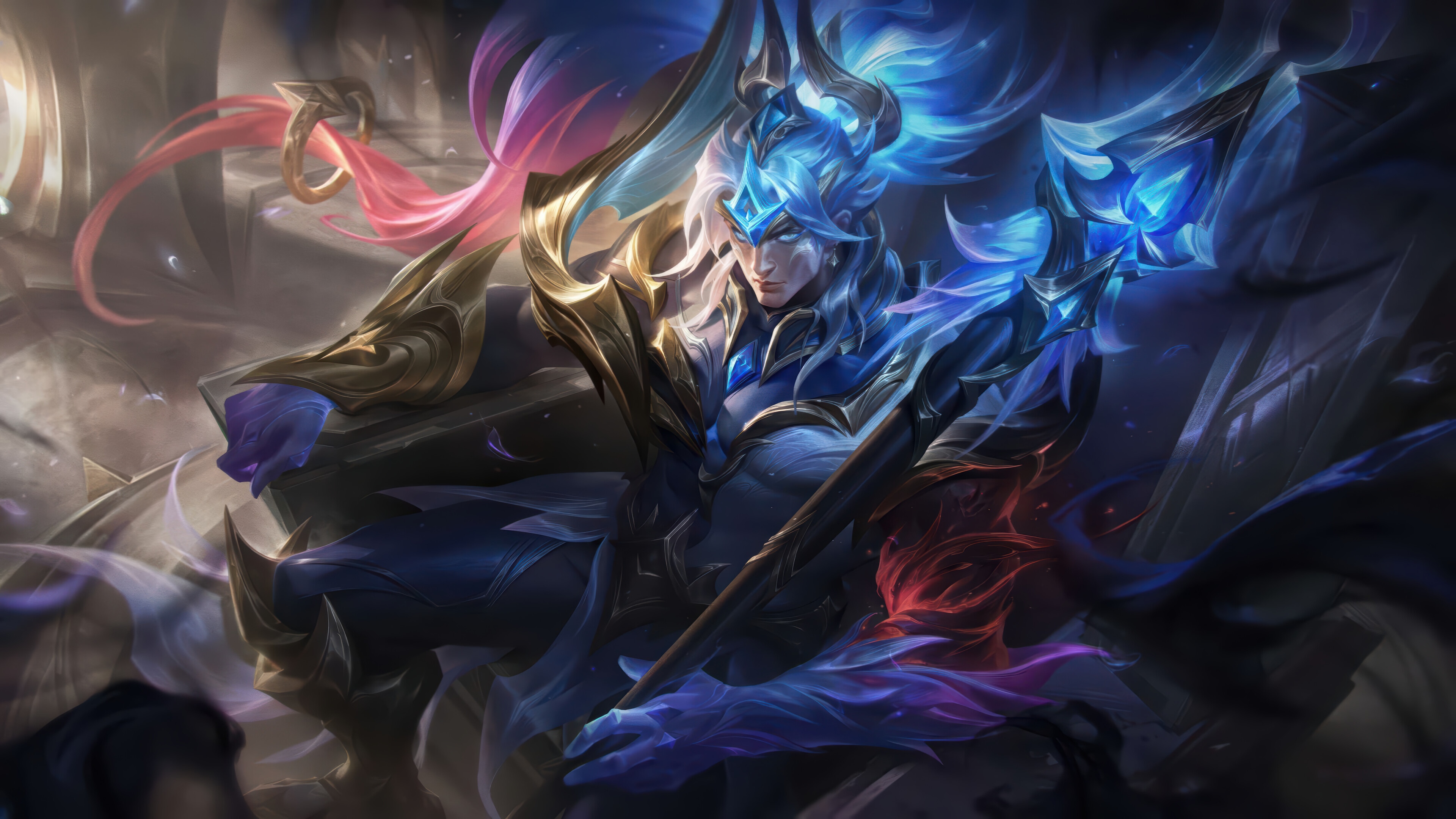 Dawnbringer Xin Zhao Splash Art 4K HD Wallpaper