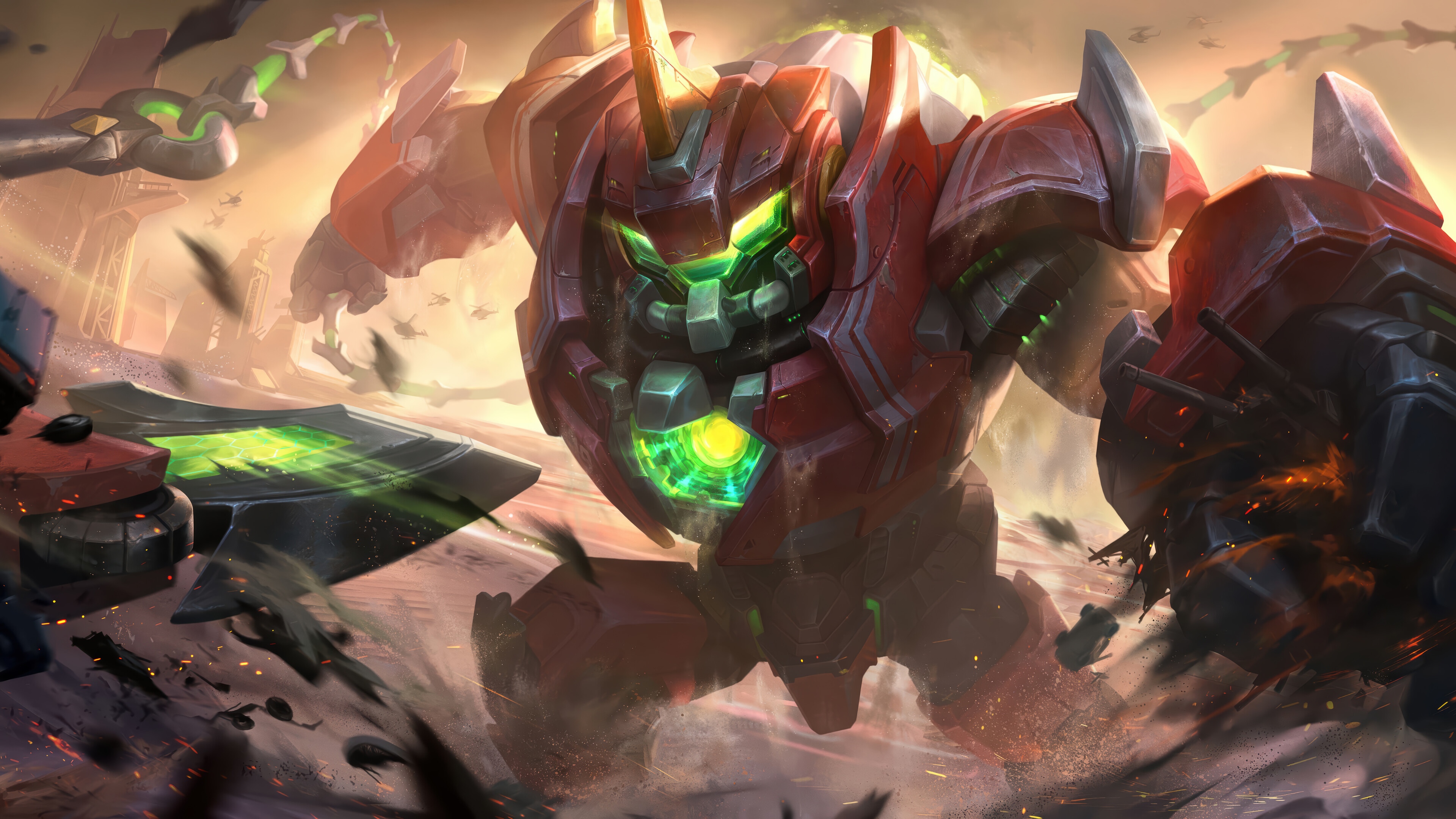 Mecha Nautilus in League of Legends Splash Art 4K HD Wallpaper