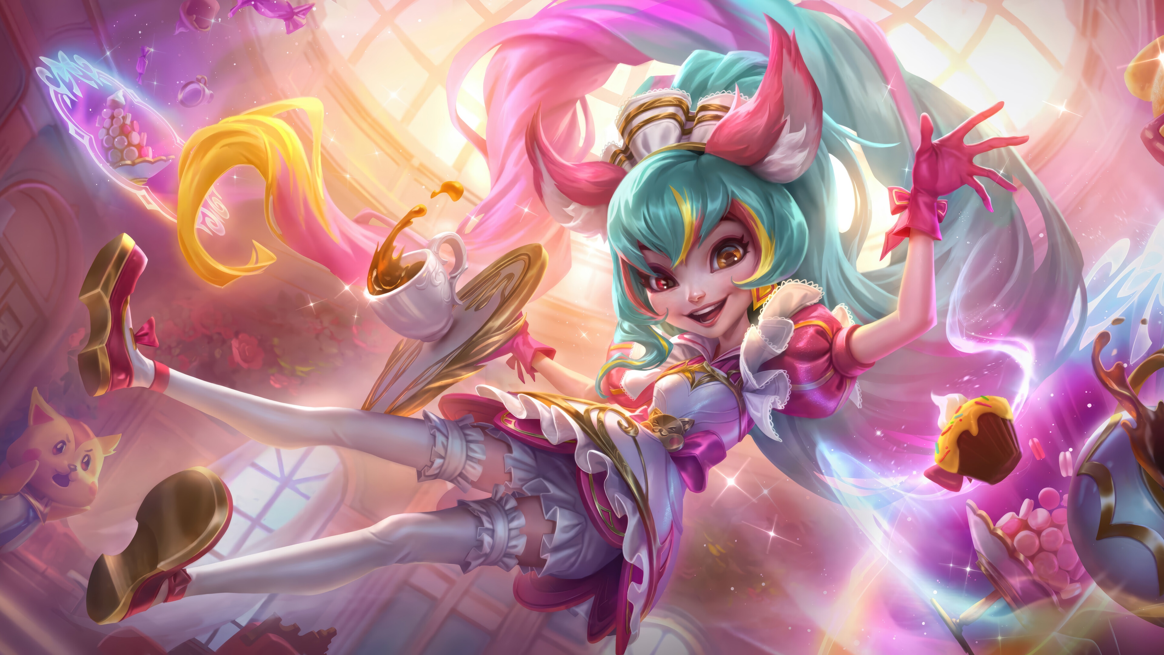 Zoe Cafe Cuties Splash Art 4K HD Wallpaper