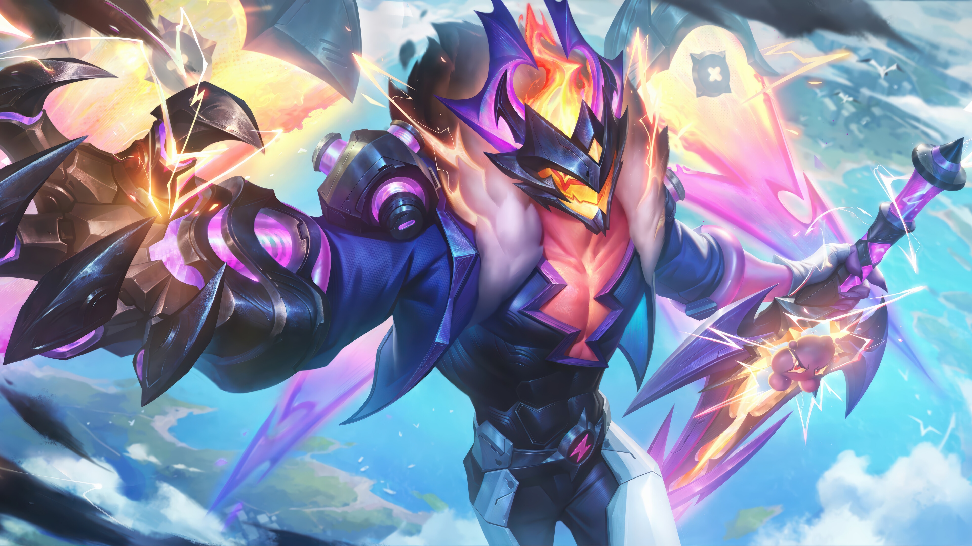Aatrox from League of Legends 4K Splash Art HD Wallpaper