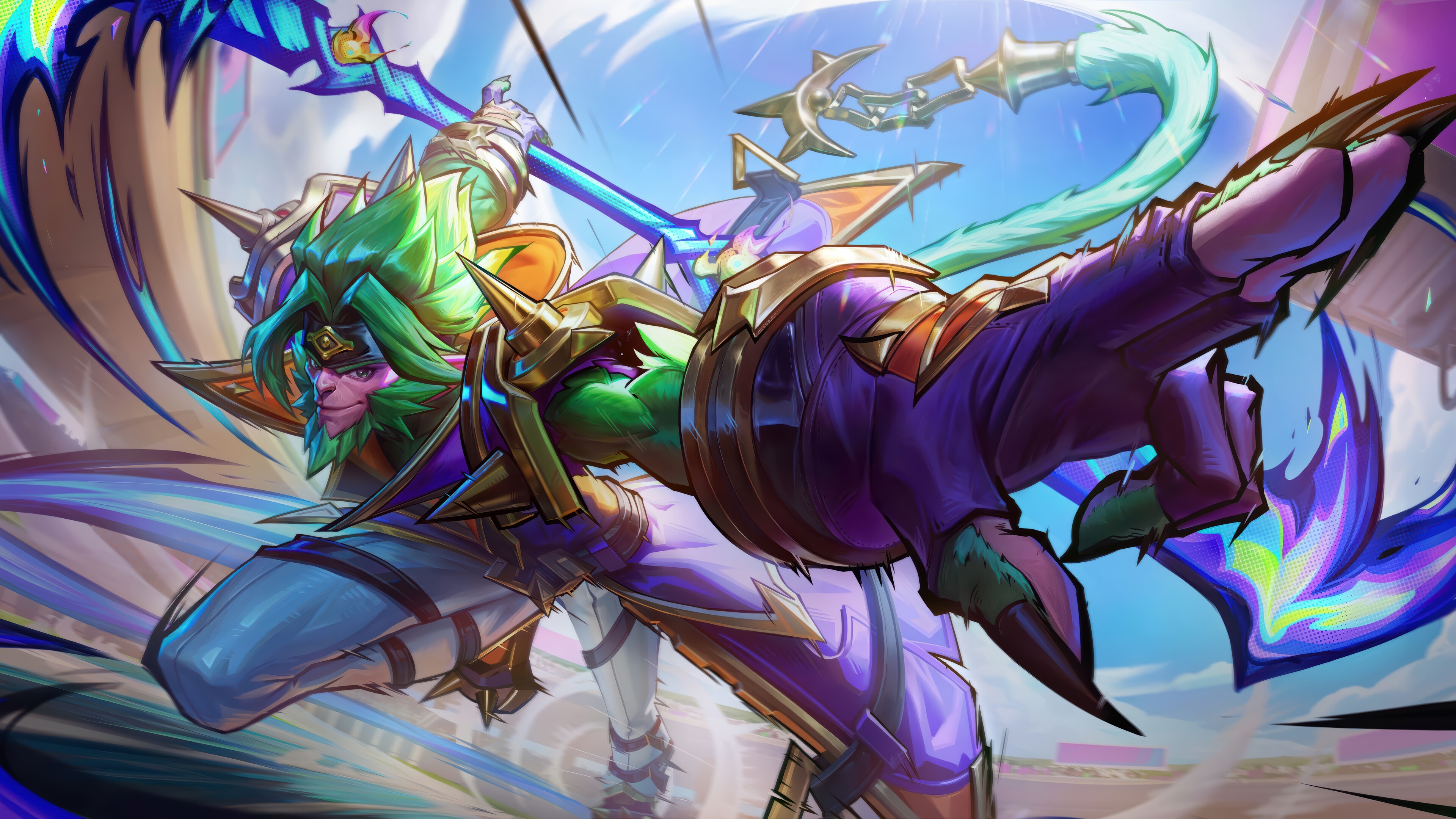 Wukong from League of Legends 4K Splash Art HD Wallpaper