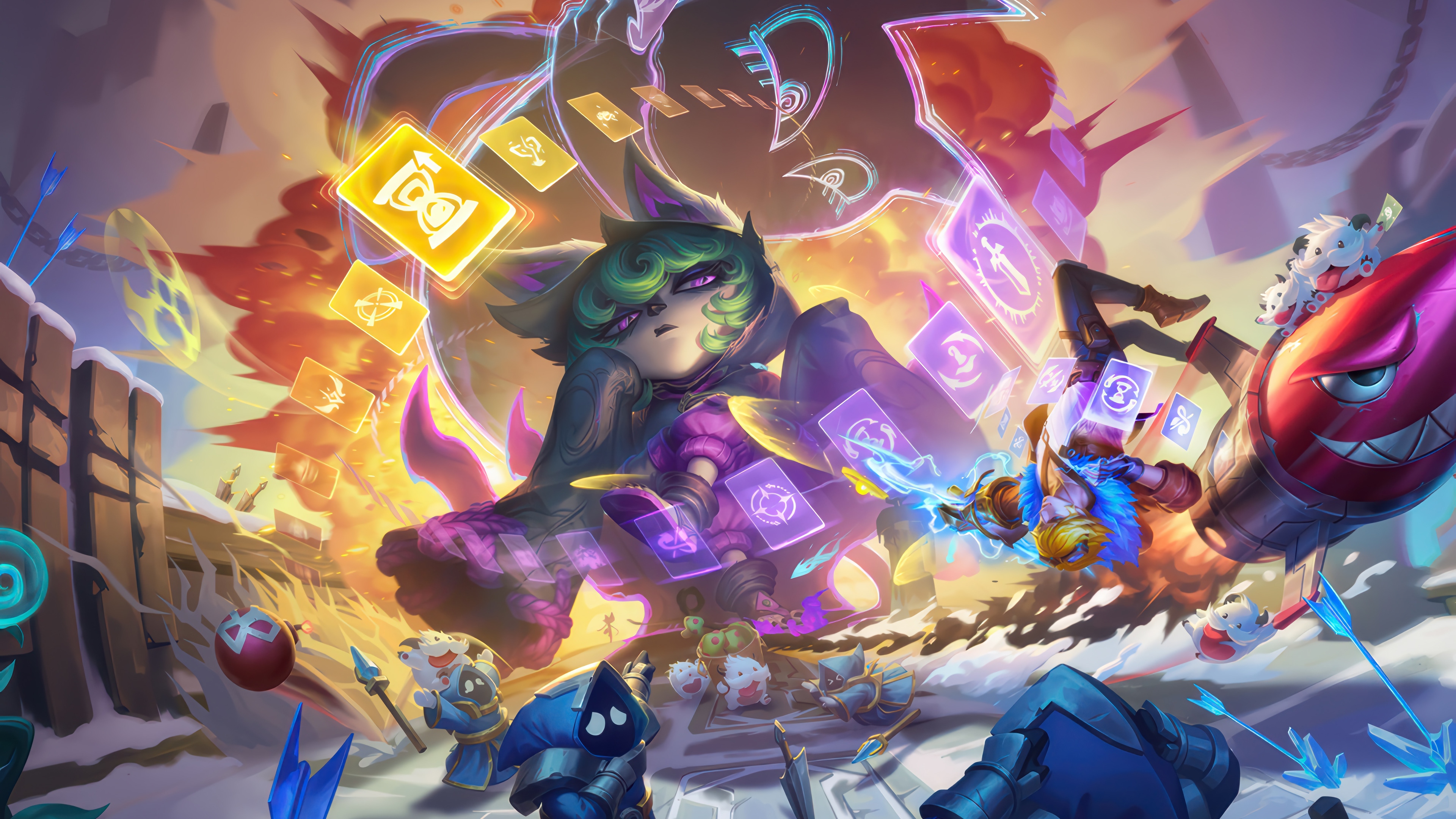 Vex and Ezreal in League of Legends 4K HD Wallpaper