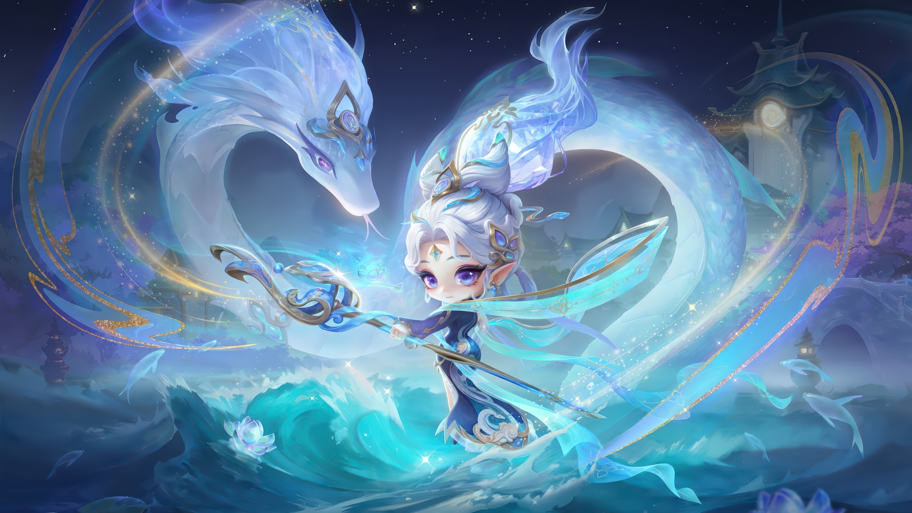 Chibi Janna from Teamfight Tactics 4K HD Wallpaper