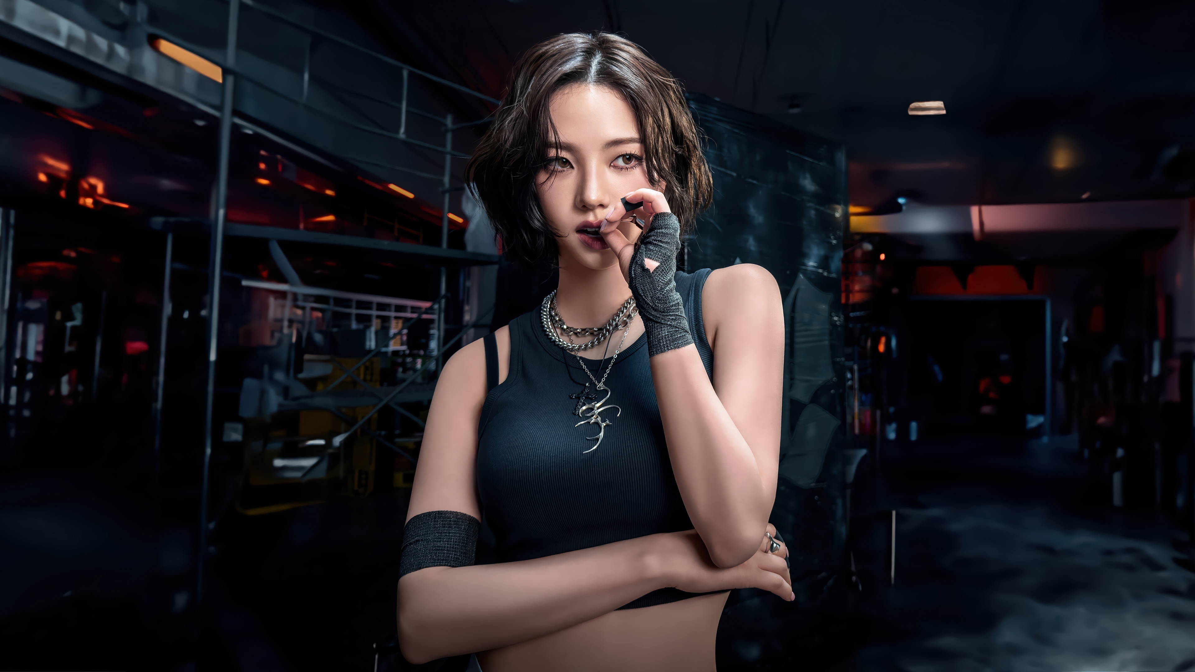 Karina from Aespa in Dirty Work 4K HD Wallpaper