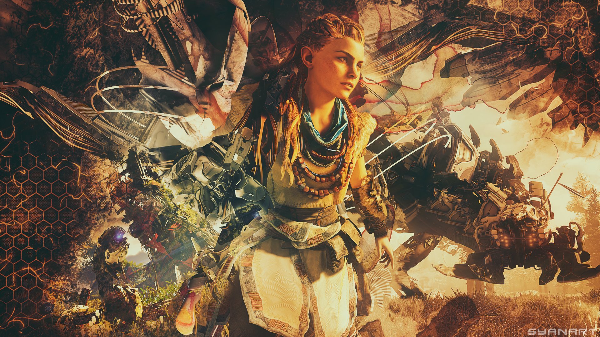 Aloy from Horizon Zero Dawn fan art HD Wallpaper