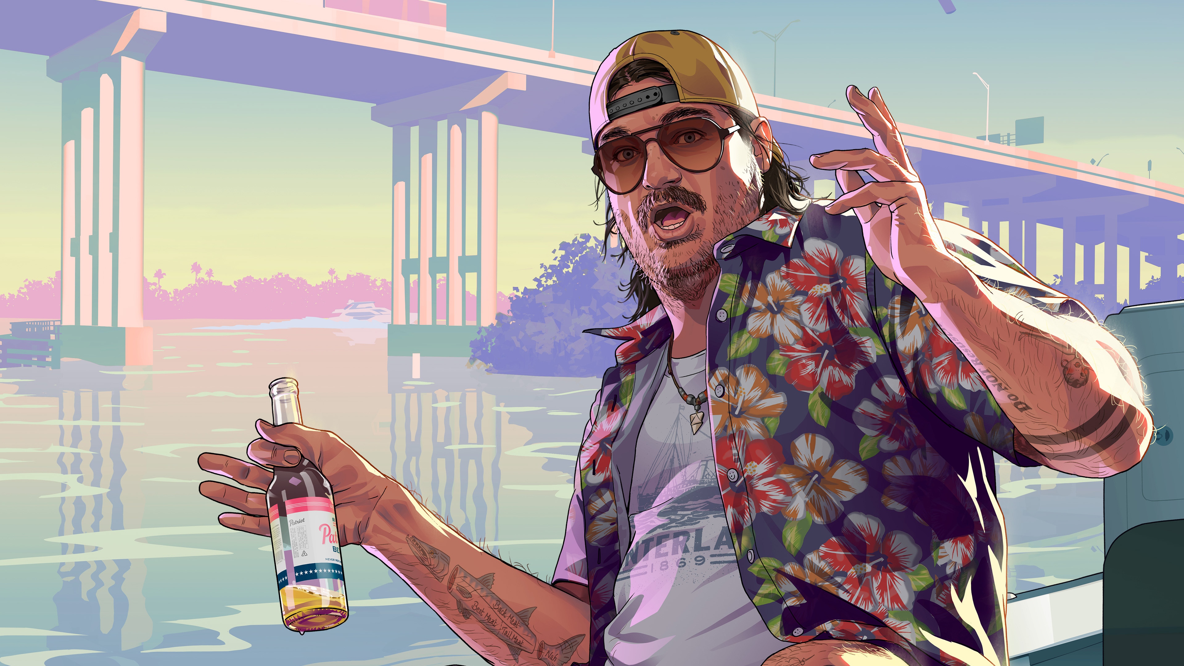 Cal Hampton in Grand Theft Auto 6 4K HD Wallpaper