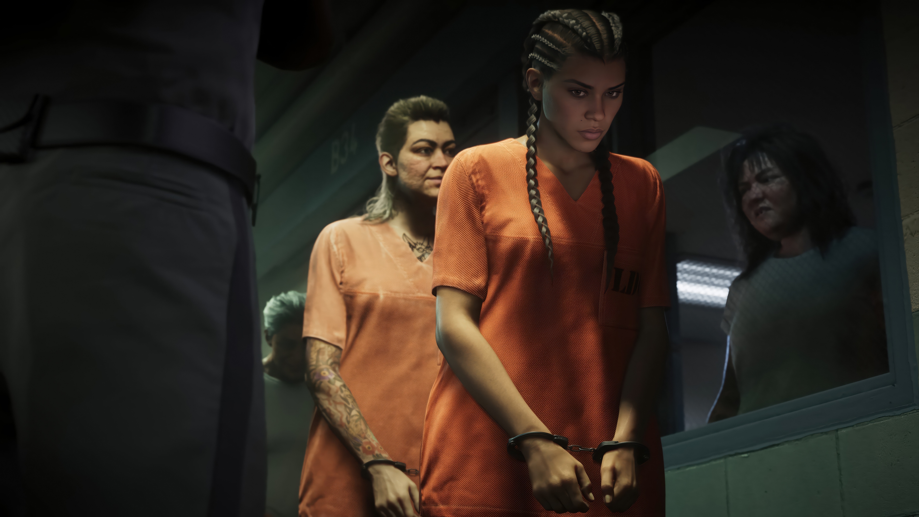 Grand Theft Auto 6: Lucia and other inmates in prison HD Wallpaper