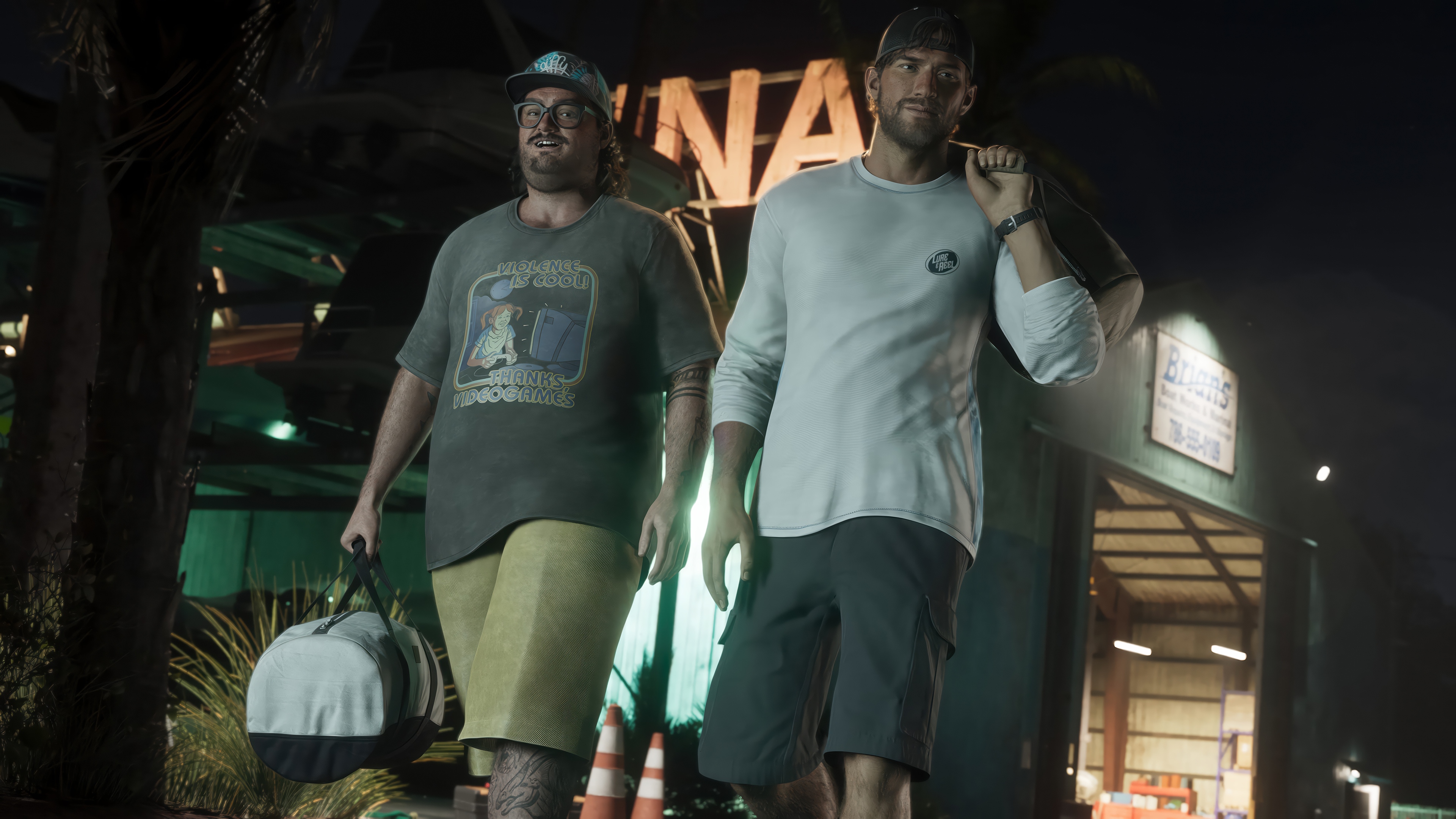 Jason Duval and Cal Hampton in Grand Theft Auto 6 HD Wallpaper