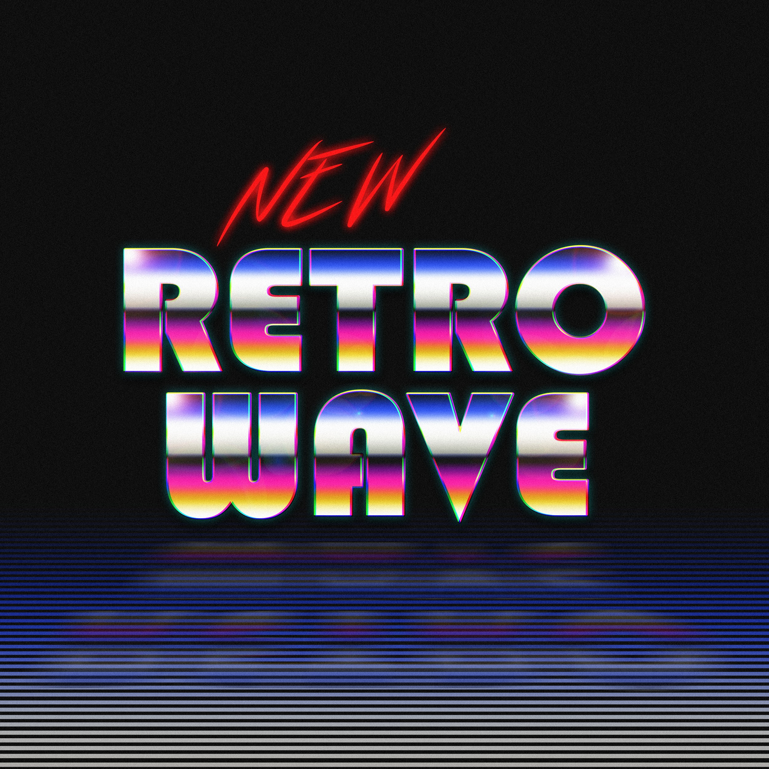New Retro Wave Typography Digital Art HD Wallpaper