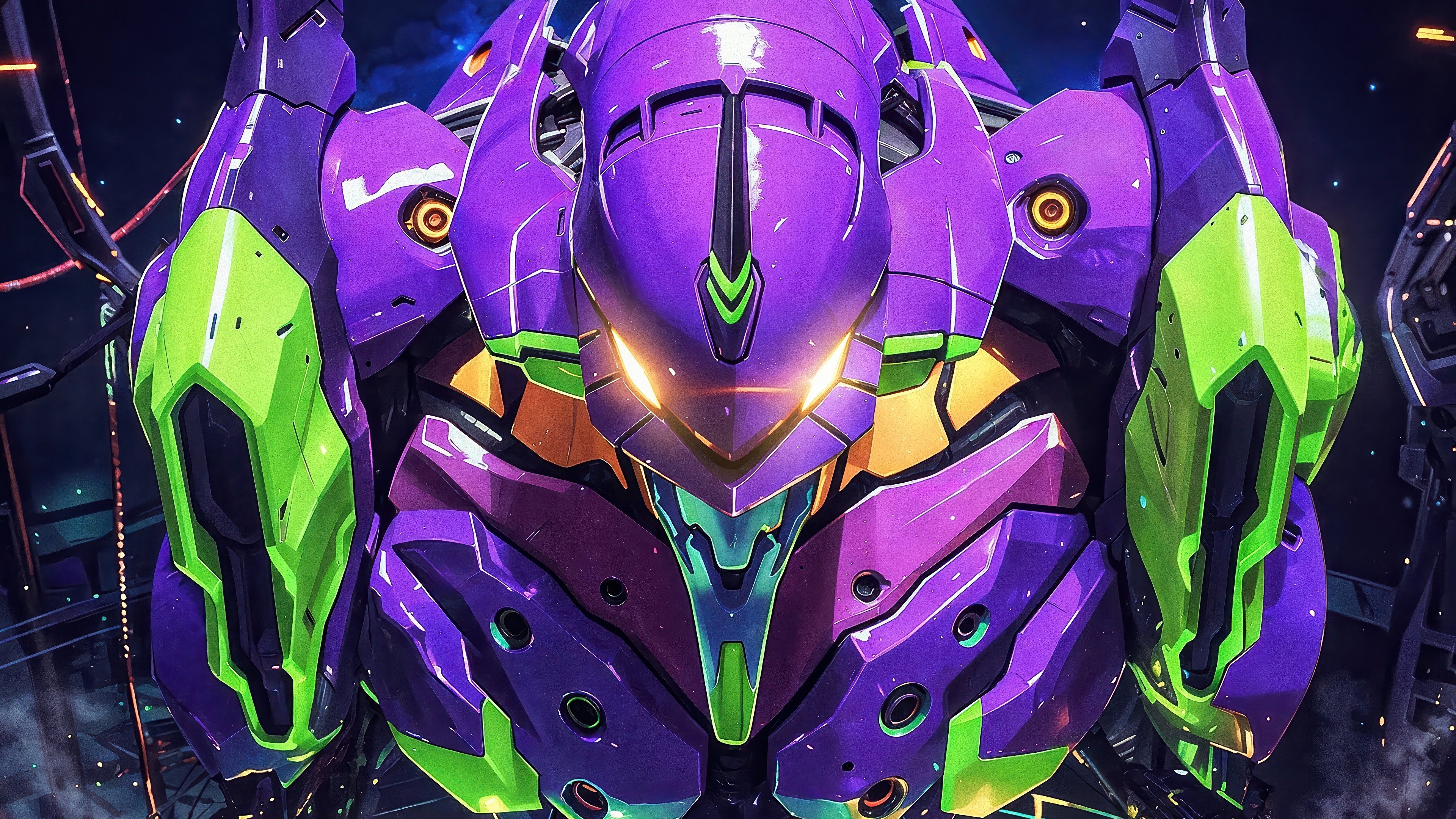 Neon Genesis Evangelion Unit-01 4K HD Wallpaper