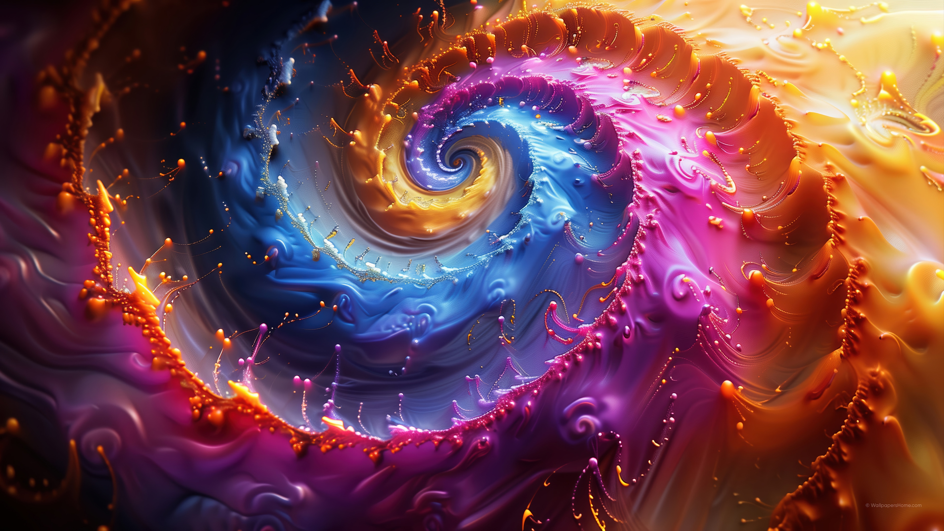 Colorful Vortex Digital Art 4K HD Wallpaper