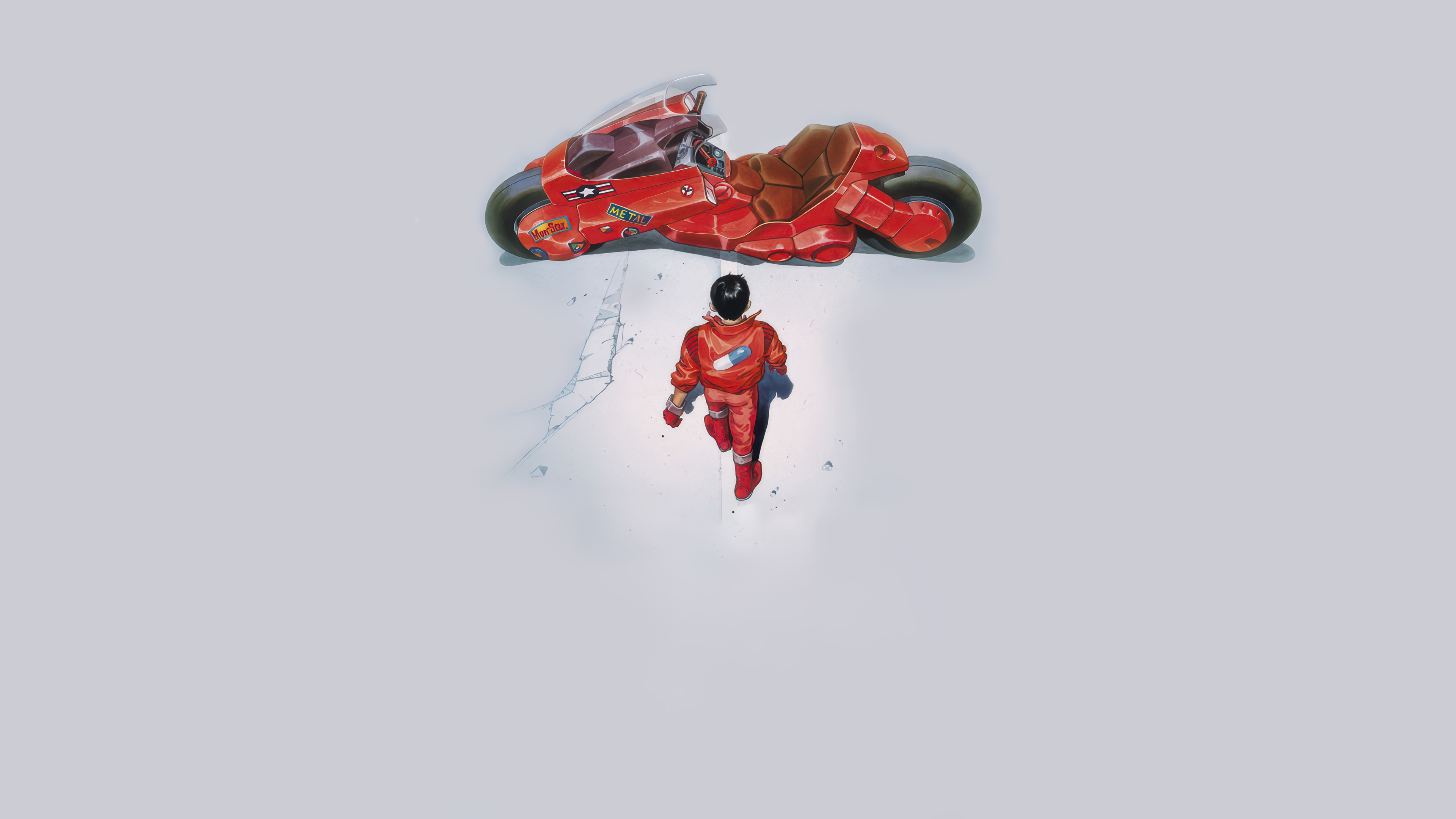 Akira Motorcycle and Kaneda 4K HD Wallpaper
